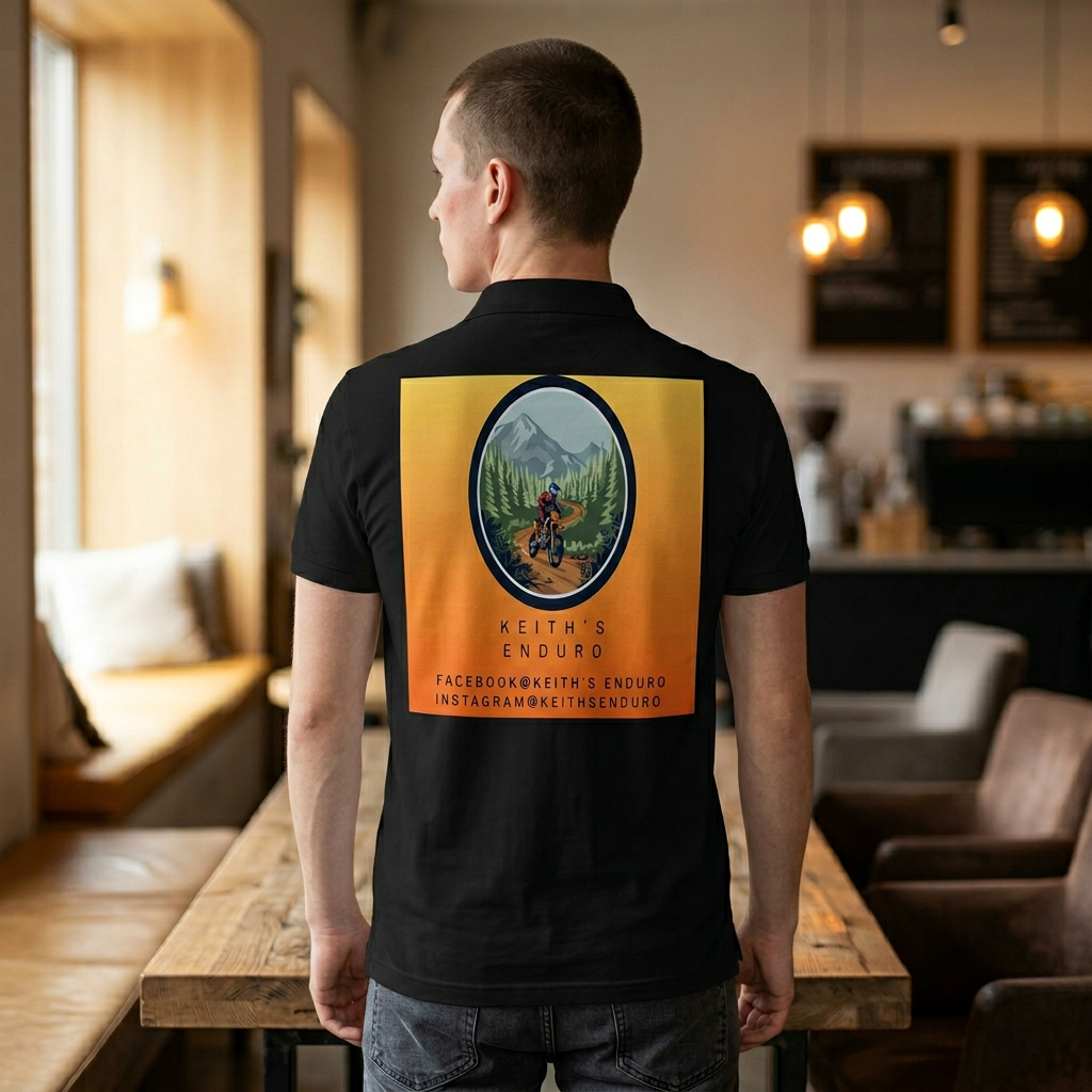 Enduro Dirt Bike Polo — Keith's Enduro Logo Performance Shirt