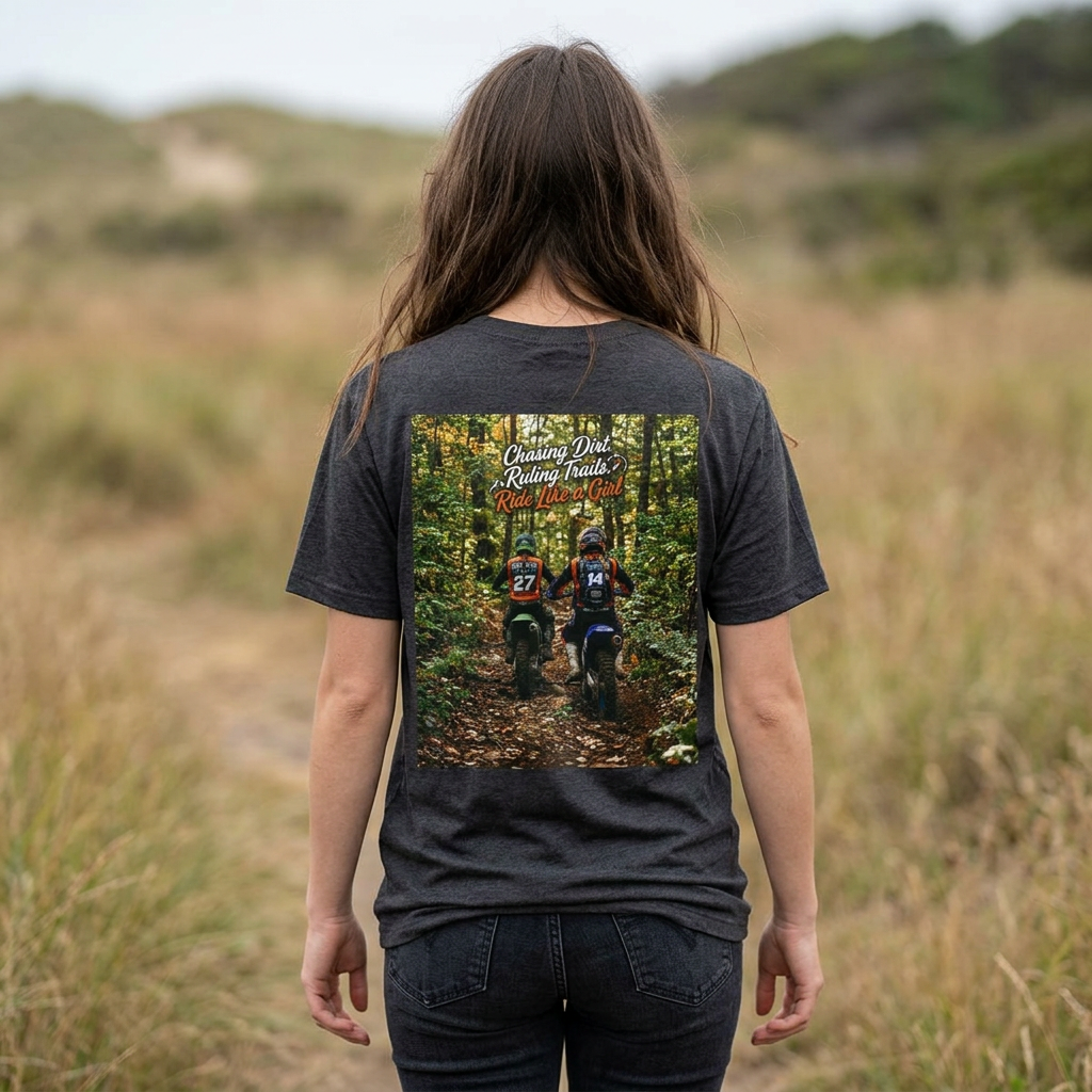 T‑Shirt — Keith's Enduro Woman Trail Riding Graphic Tee
