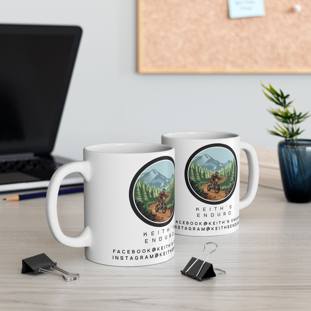 Enduro Dirt Biker Ceramic Mug – Keith’s Enduro Coffee Cup (11oz & 15oz)