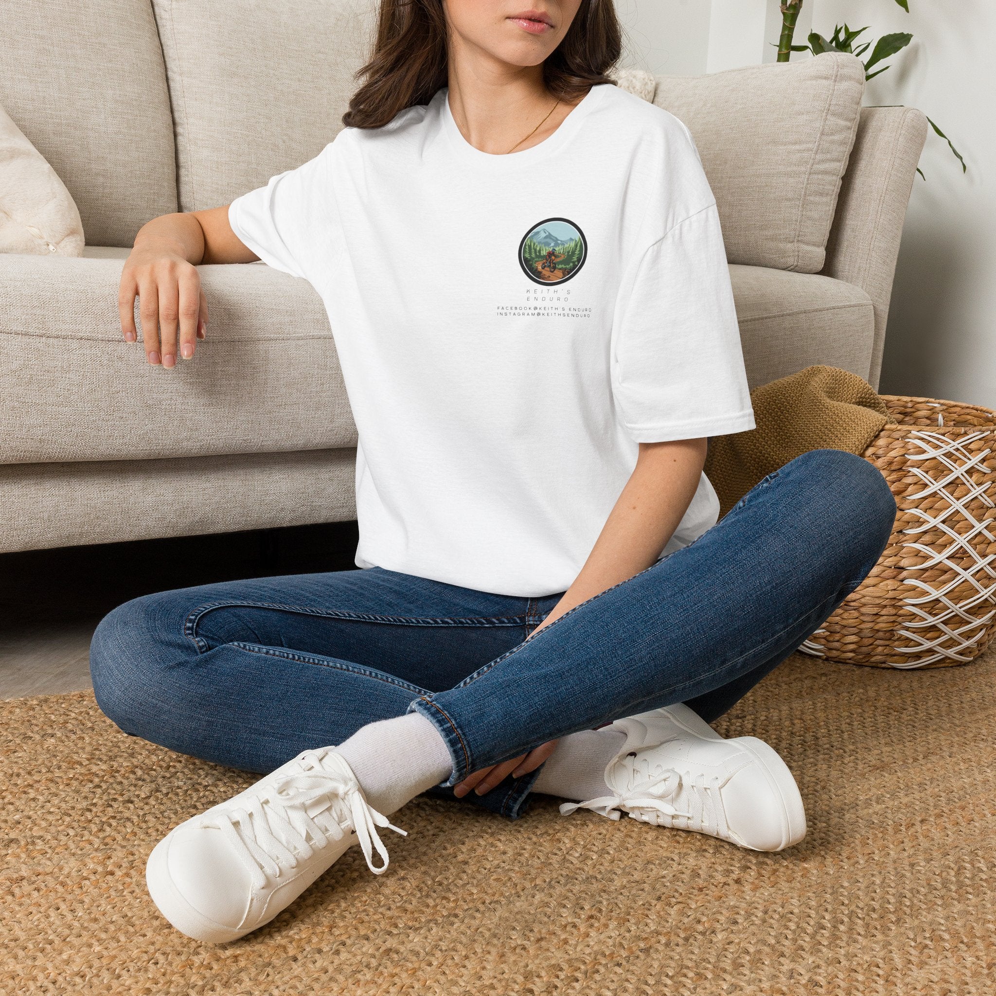 Nature Patch T‑Shirt — Mountain Landscape Graphic Tee
