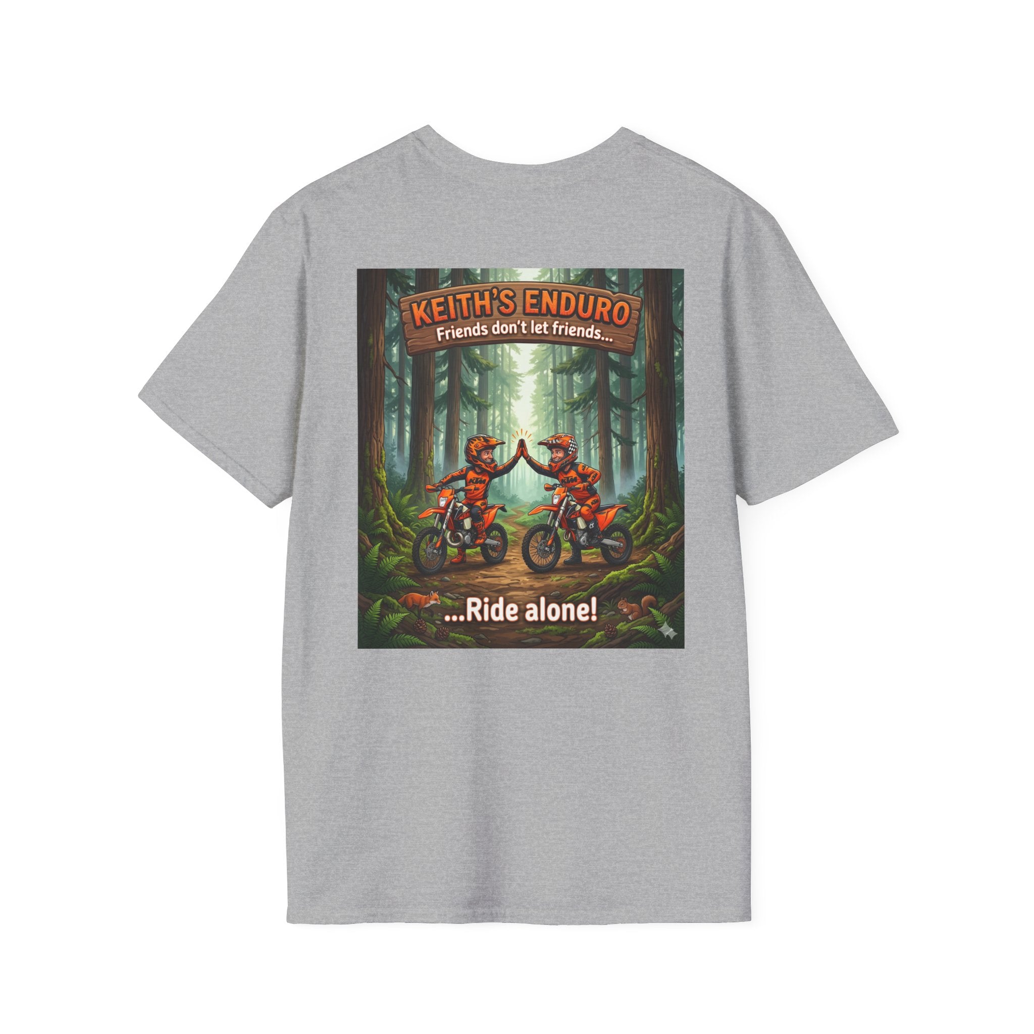 Dirt Bike T-Shirt — Cartoon "friends"  Graphic Tee