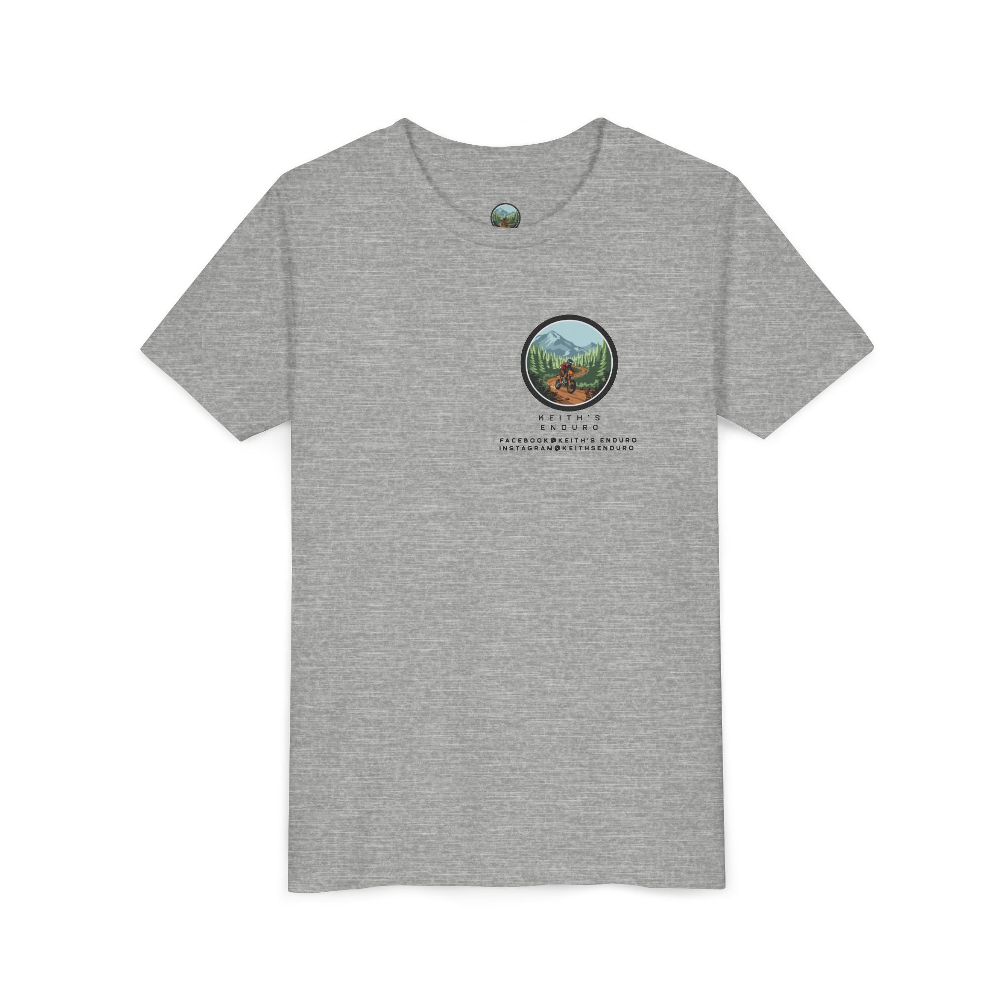 Youth Dirt Bike Tee — "Never Stop Trying and Don't Quit" Motivational Motocross Shirt