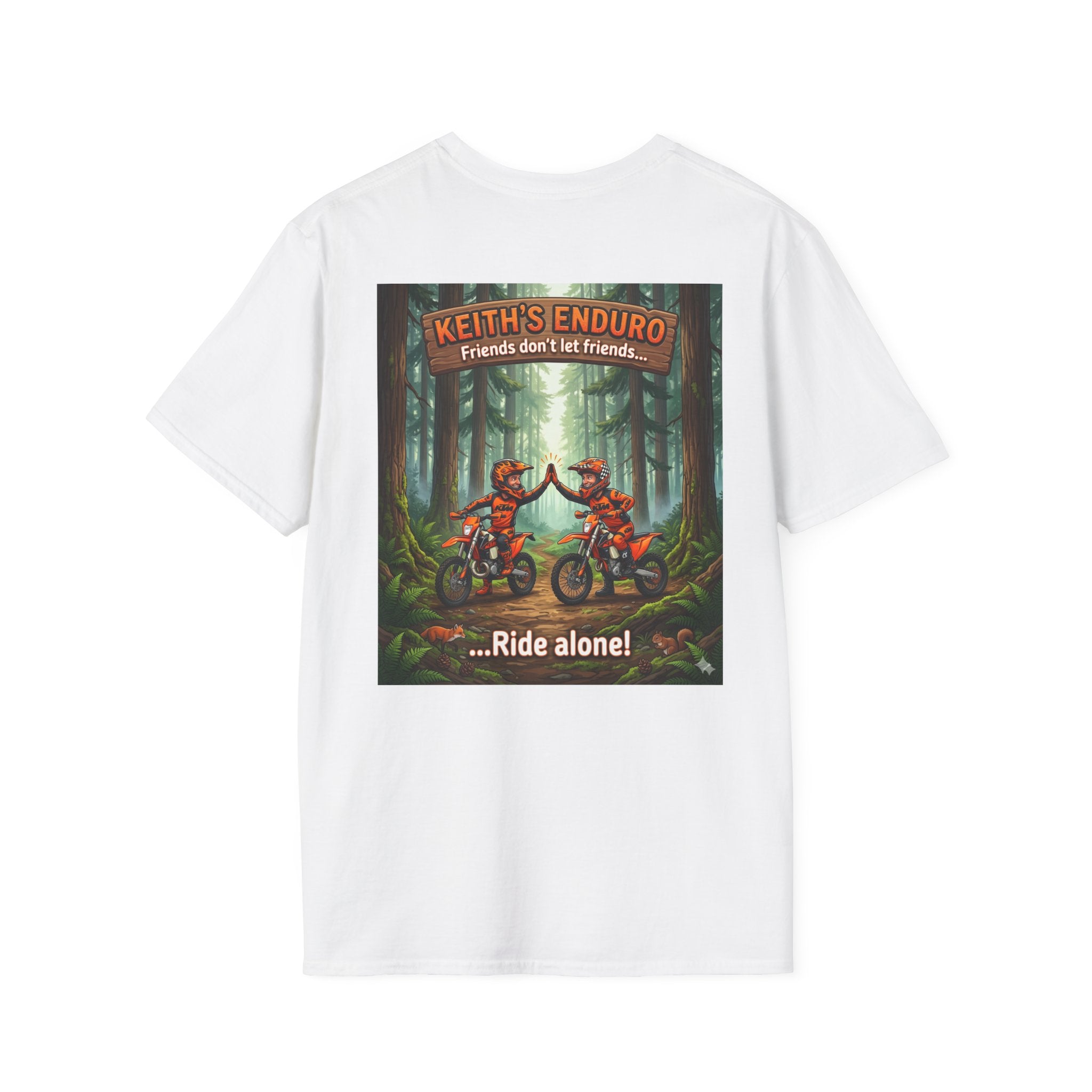 Dirt Bike T-Shirt — Cartoon "friends"  Graphic Tee