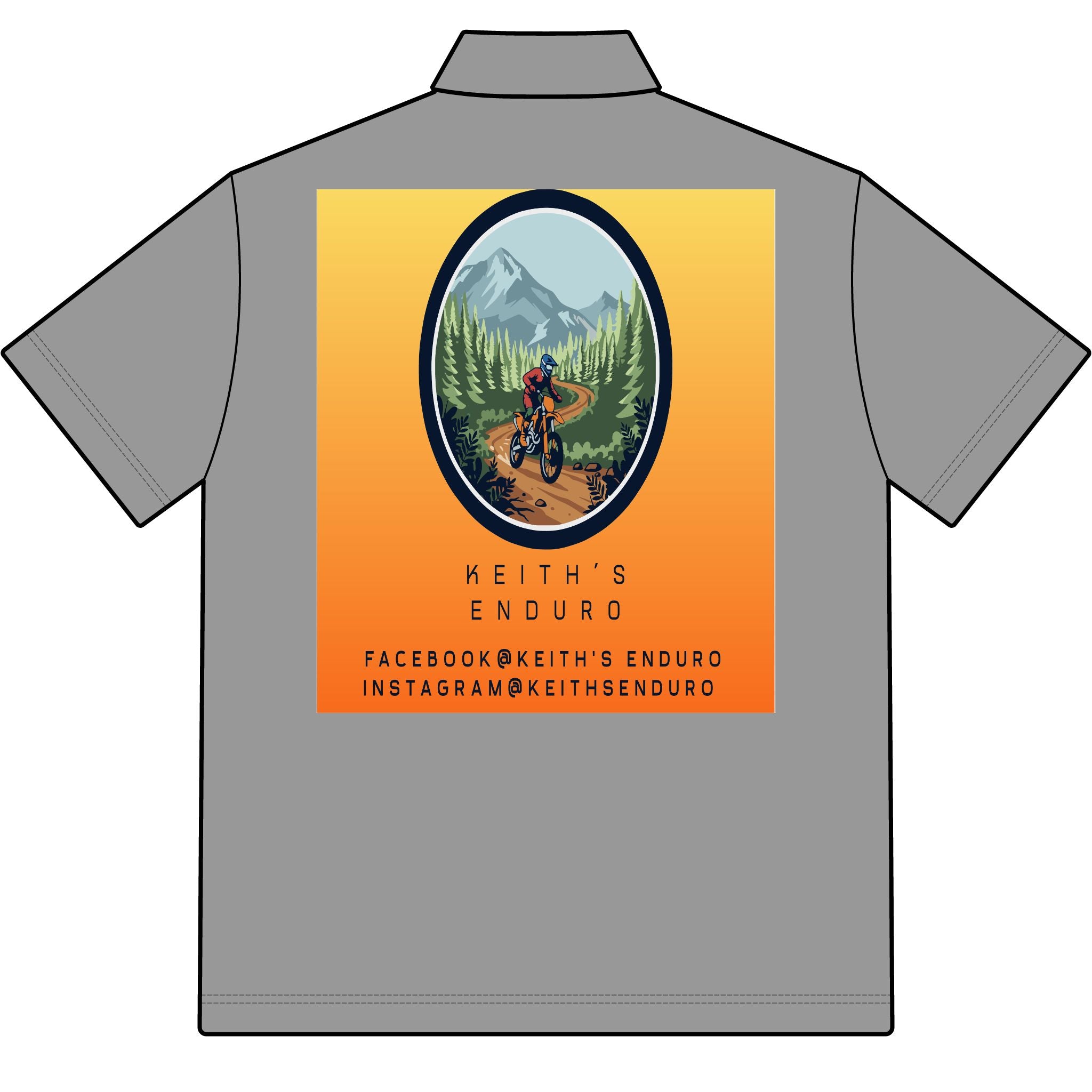 Enduro Dirt Bike Polo — Keith's Enduro Logo Performance Shirt