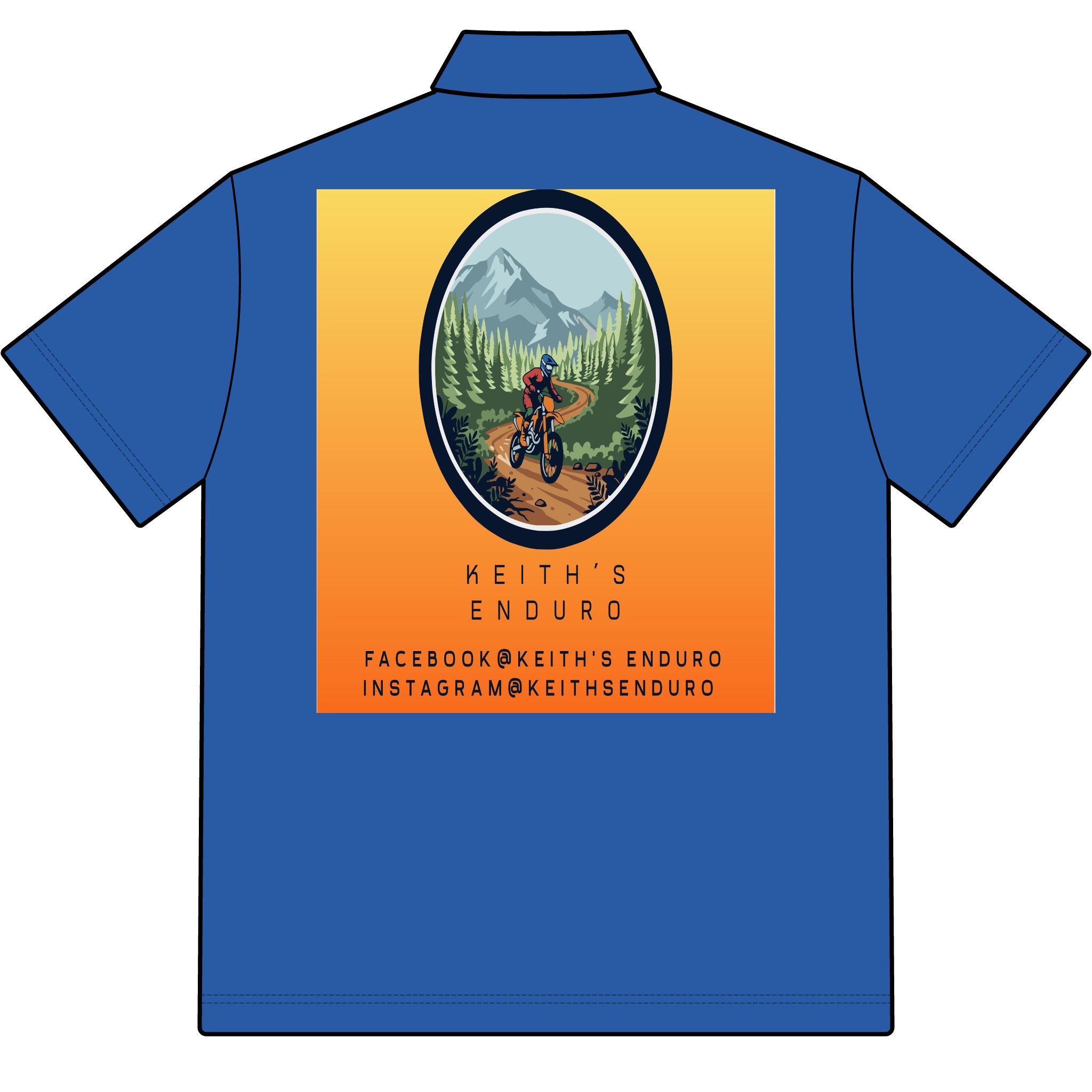 Enduro Dirt Bike Polo — Keith's Enduro Logo Performance Shirt