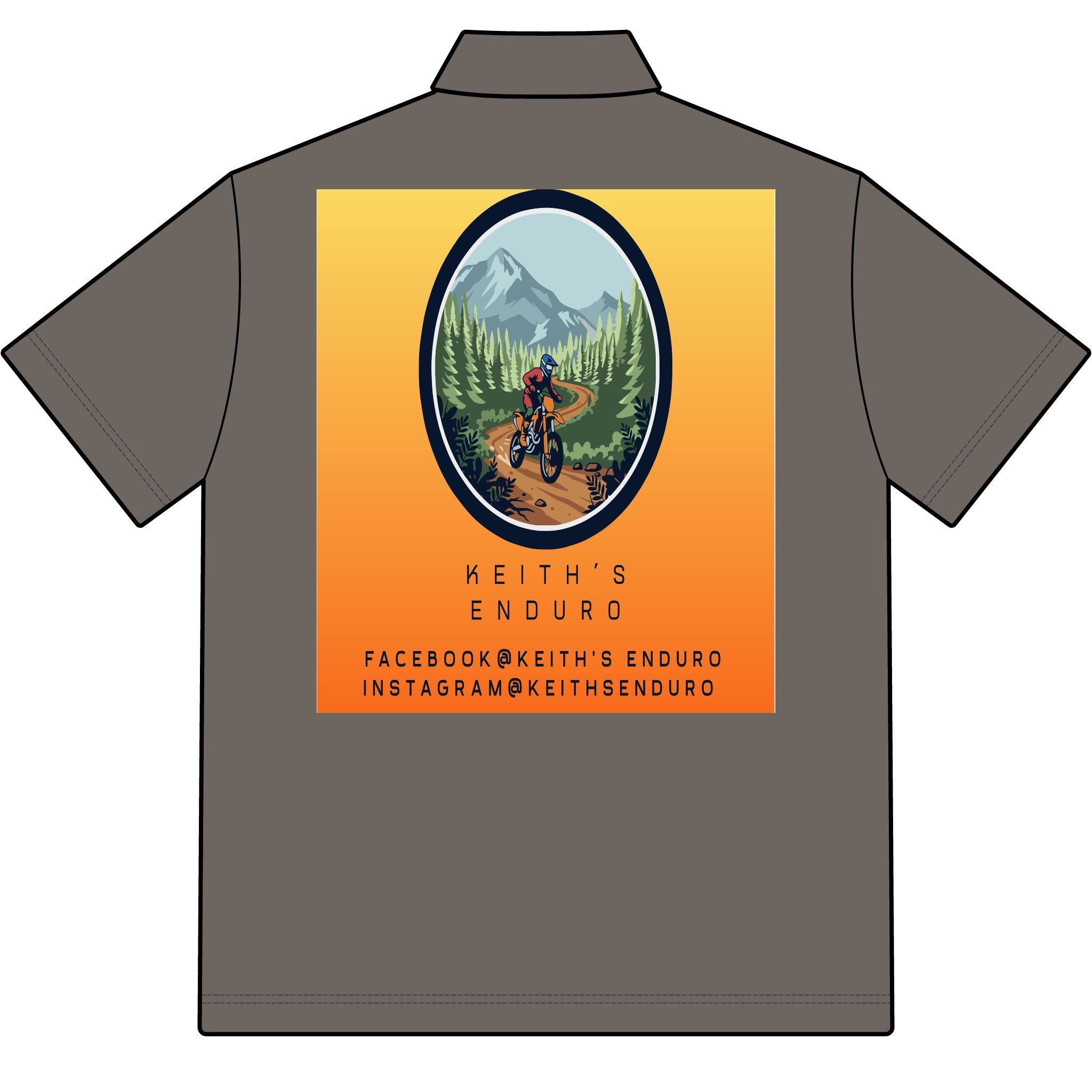 Enduro Dirt Bike Polo — Keith's Enduro Logo Performance Shirt