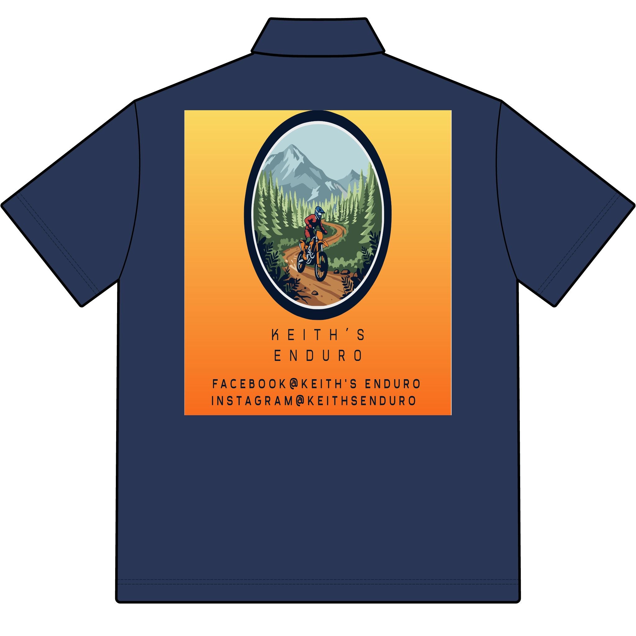 Enduro Dirt Bike Polo — Keith's Enduro Logo Performance Shirt