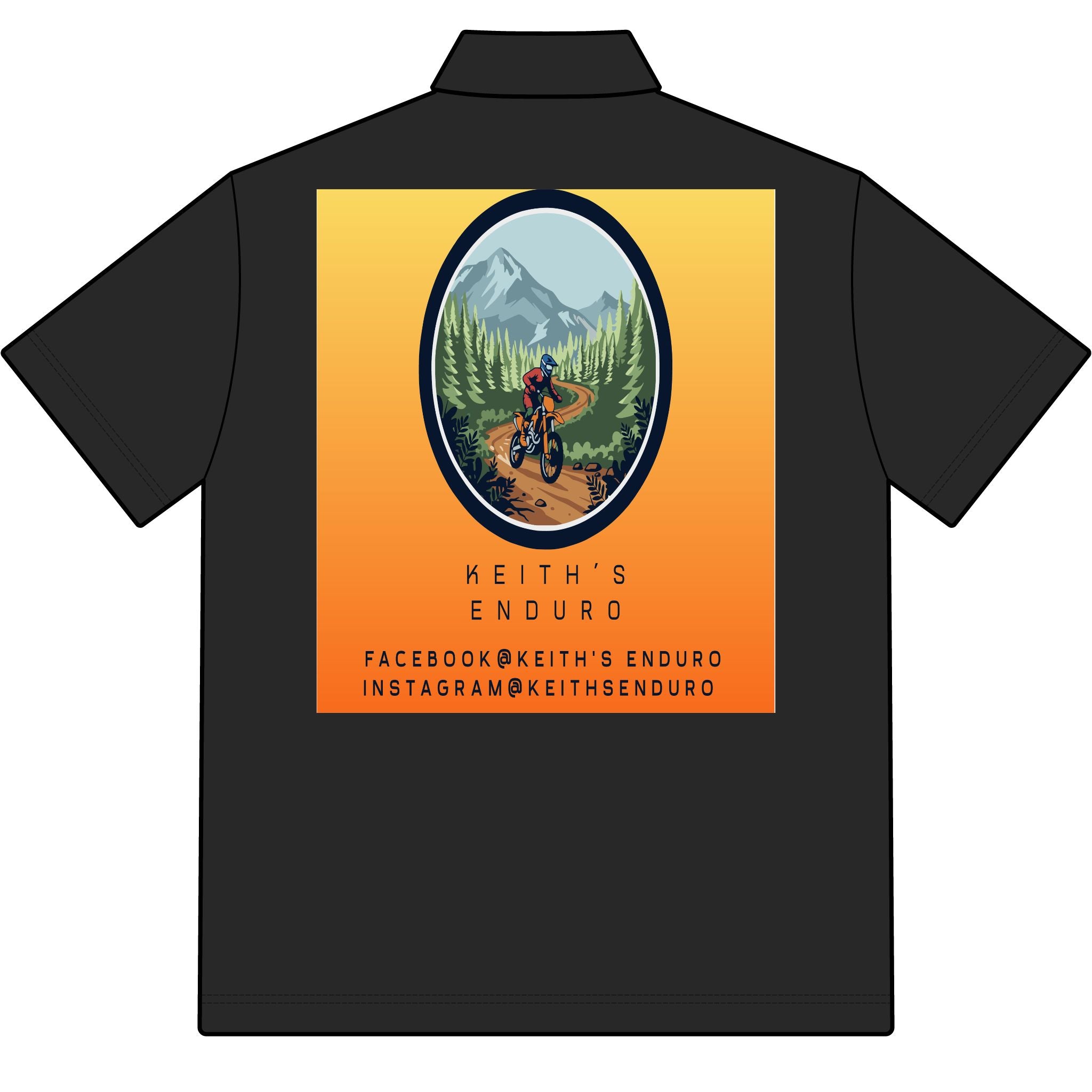 Enduro Dirt Bike Polo — Keith's Enduro Logo Performance Shirt