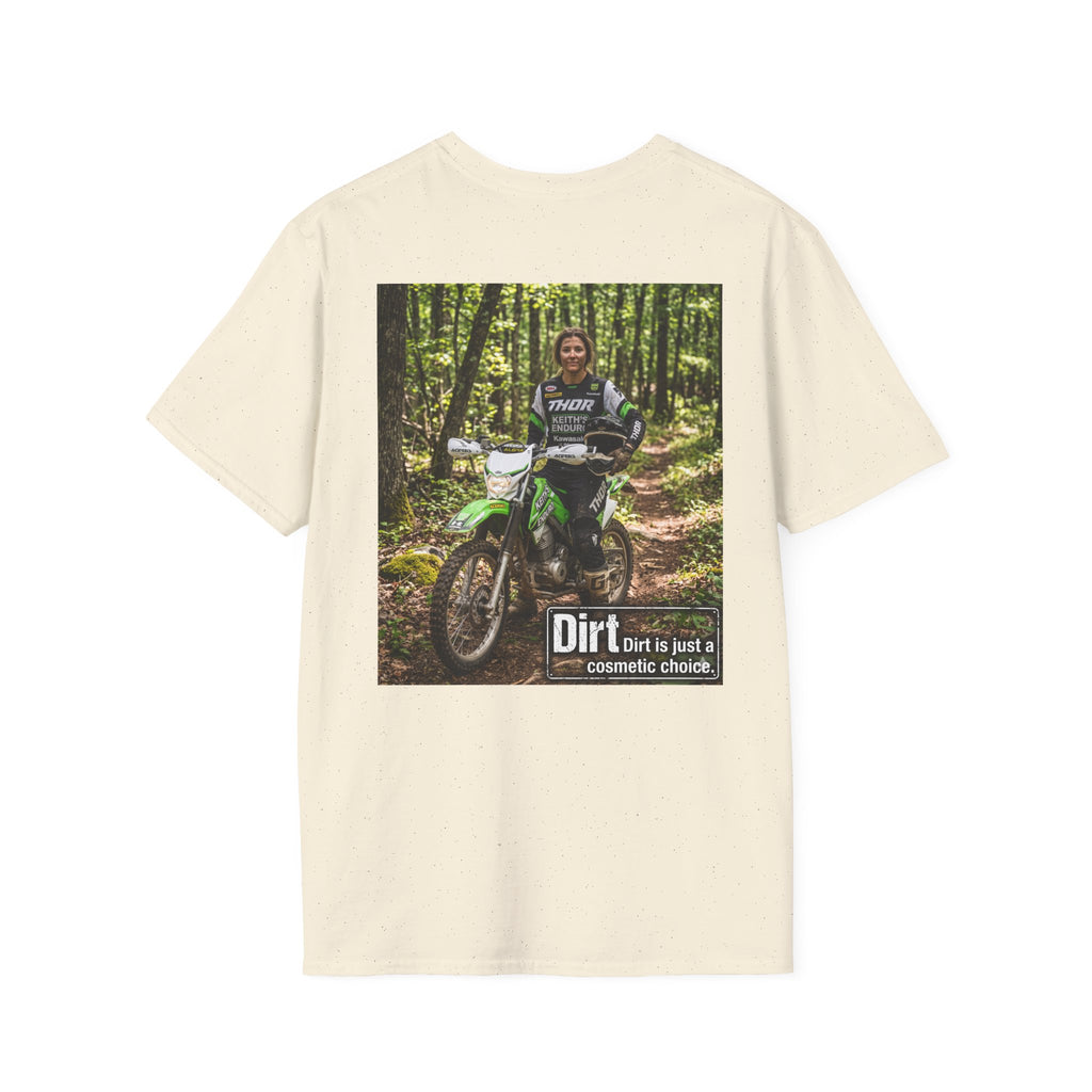 Women's Dirt bike Graphic T‑Shirt — "Dirt is a Cosmetic Choice" Tee