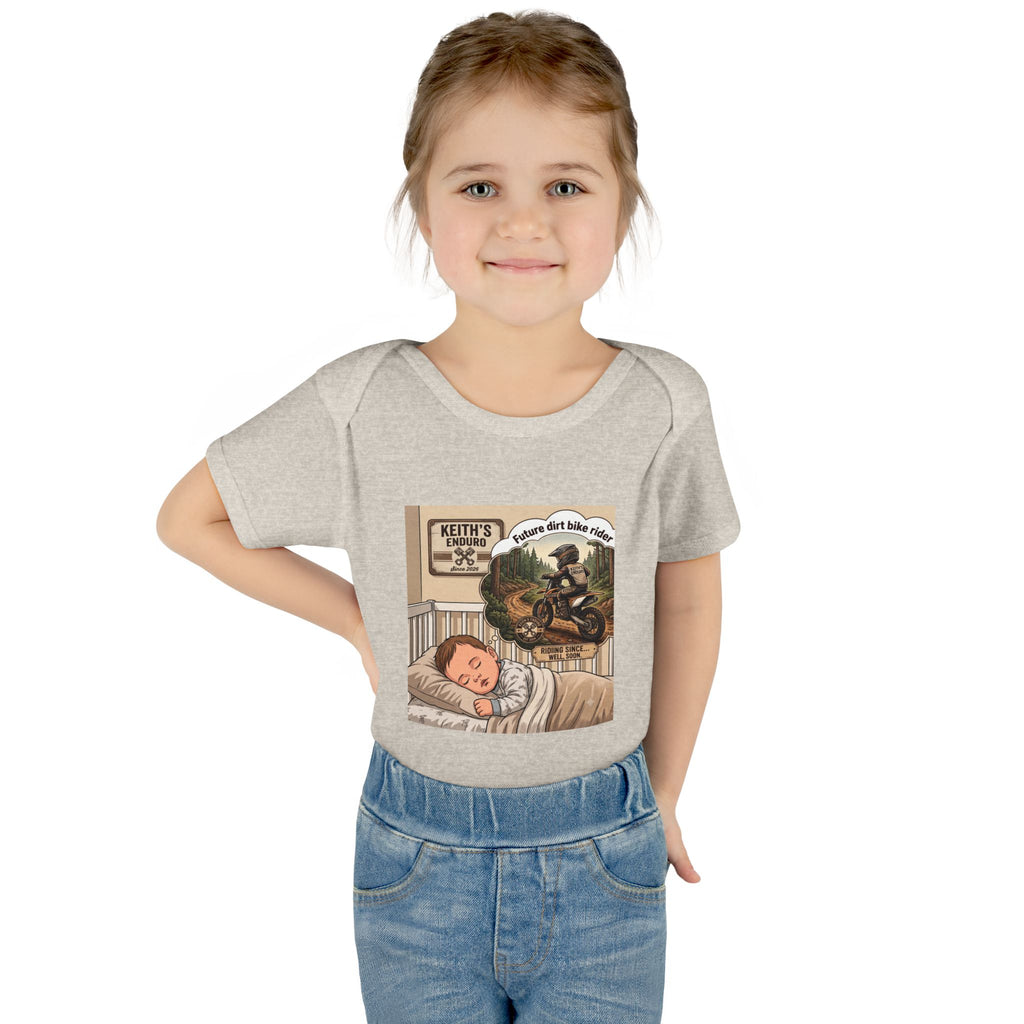 Baby Bodysuit - 'future dirt bike rider' Motorcycle Nursery Onesie