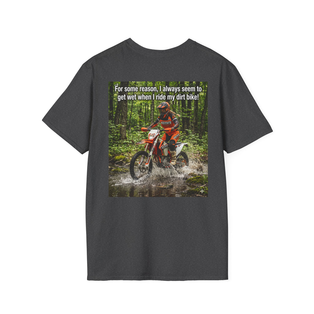 Womens T‑Shirt — "I get wet" Dirt Bike Graphic Tee