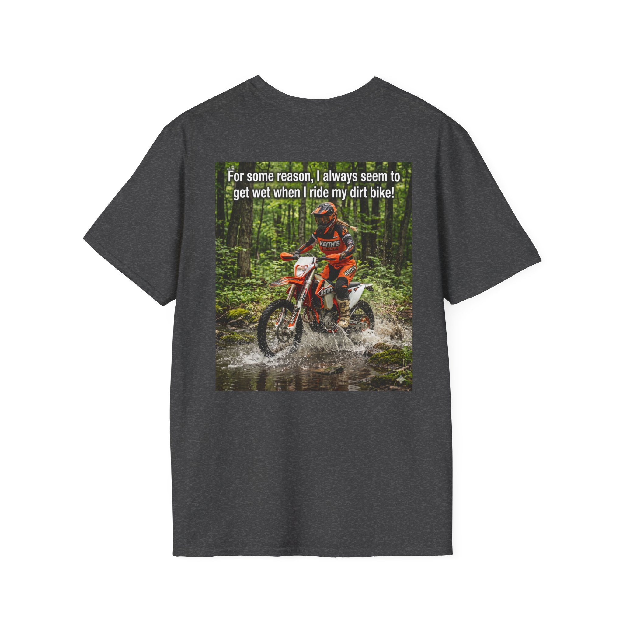 Womens T‑Shirt — "I get wet" Dirt Bike Graphic Tee