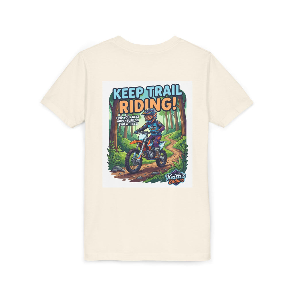 Kids Trail Riding T‑Shirt — "Keep Trail Riding!" Youth Dirt Bike Tee