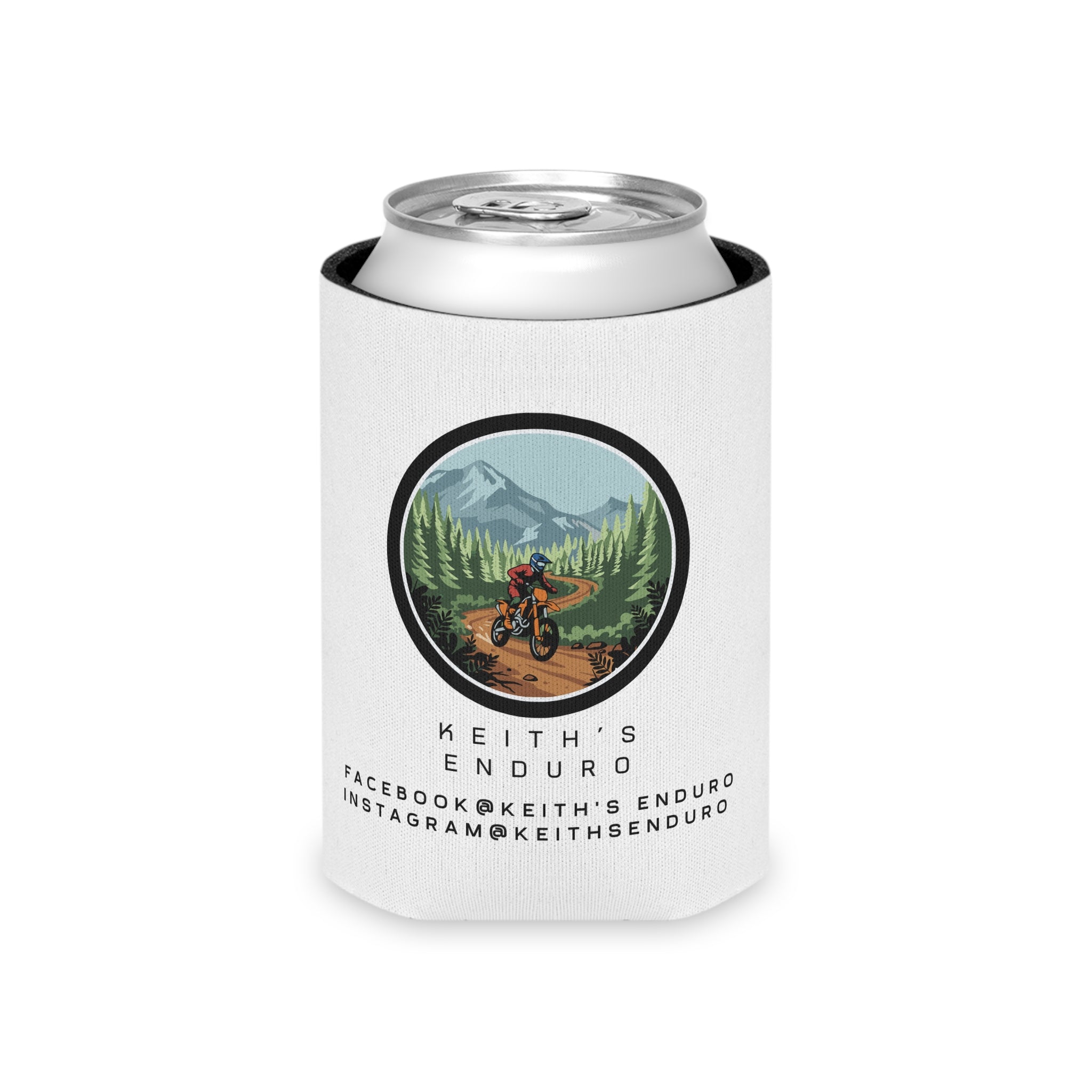 Can Cooler — Keith's Enduro Dirt Biking Beer Koozie