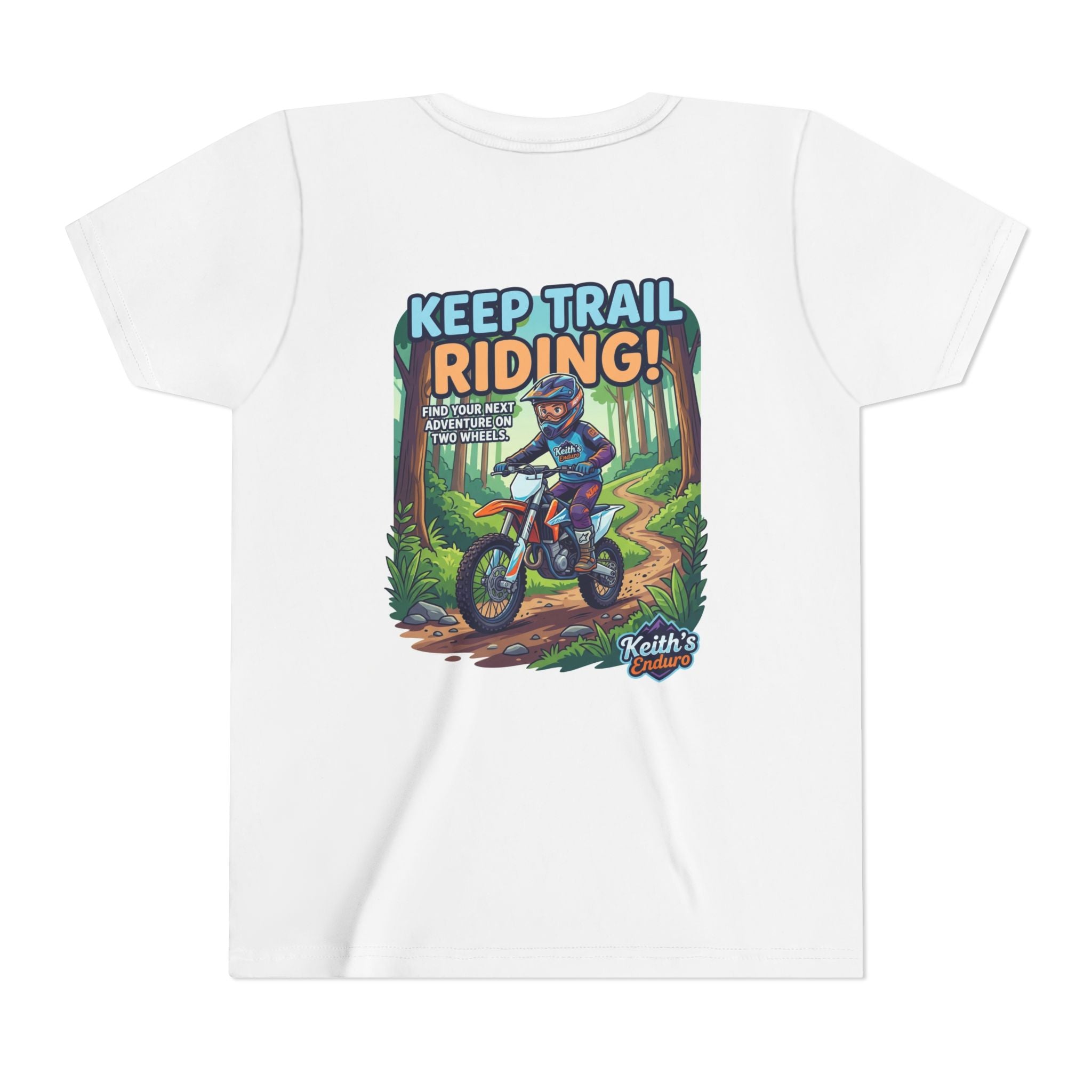 Kids Trail Riding T‑Shirt — "Keep Trail Riding!" Youth Dirt Bike Tee