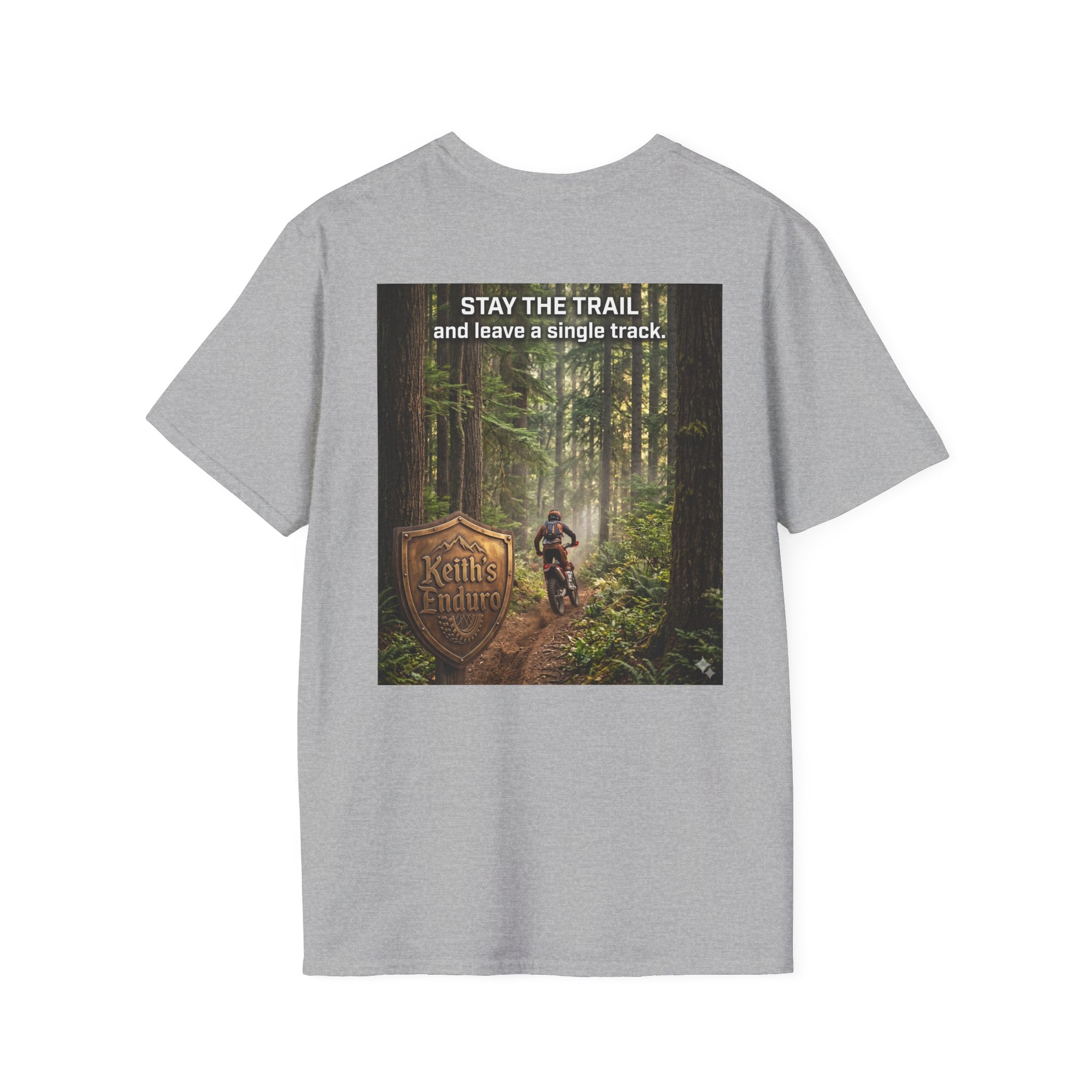Dirt bike Tee "Stay the trail" comfort Tee