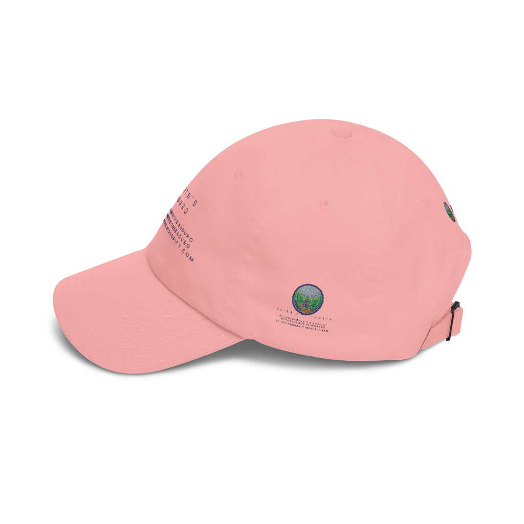 Dad Cap — Keith’s Enduro Logo Embroidered White Baseball Hat