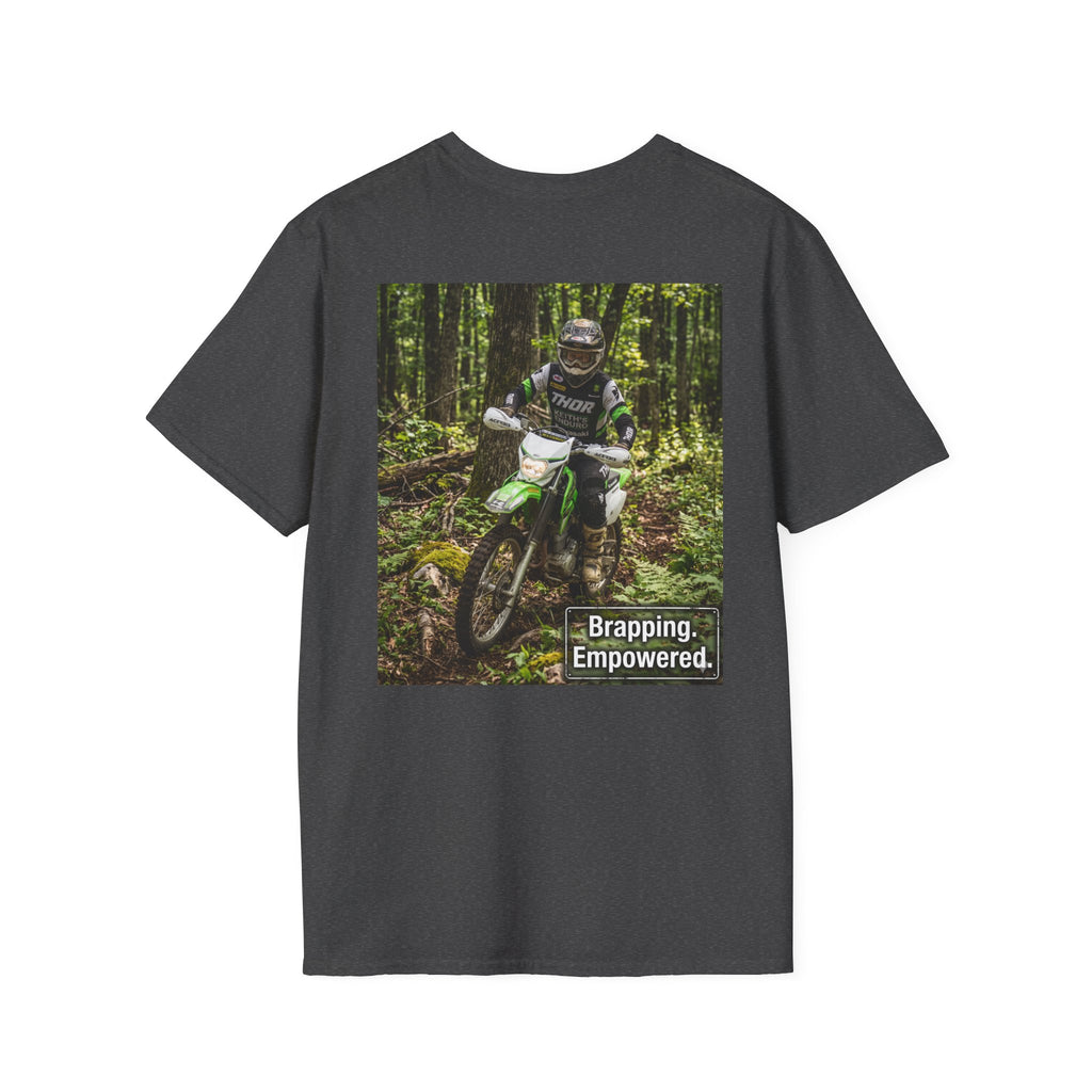 Women's Dirt Bike T‑Shirt — "Brapping Empowered" Graphic Tee