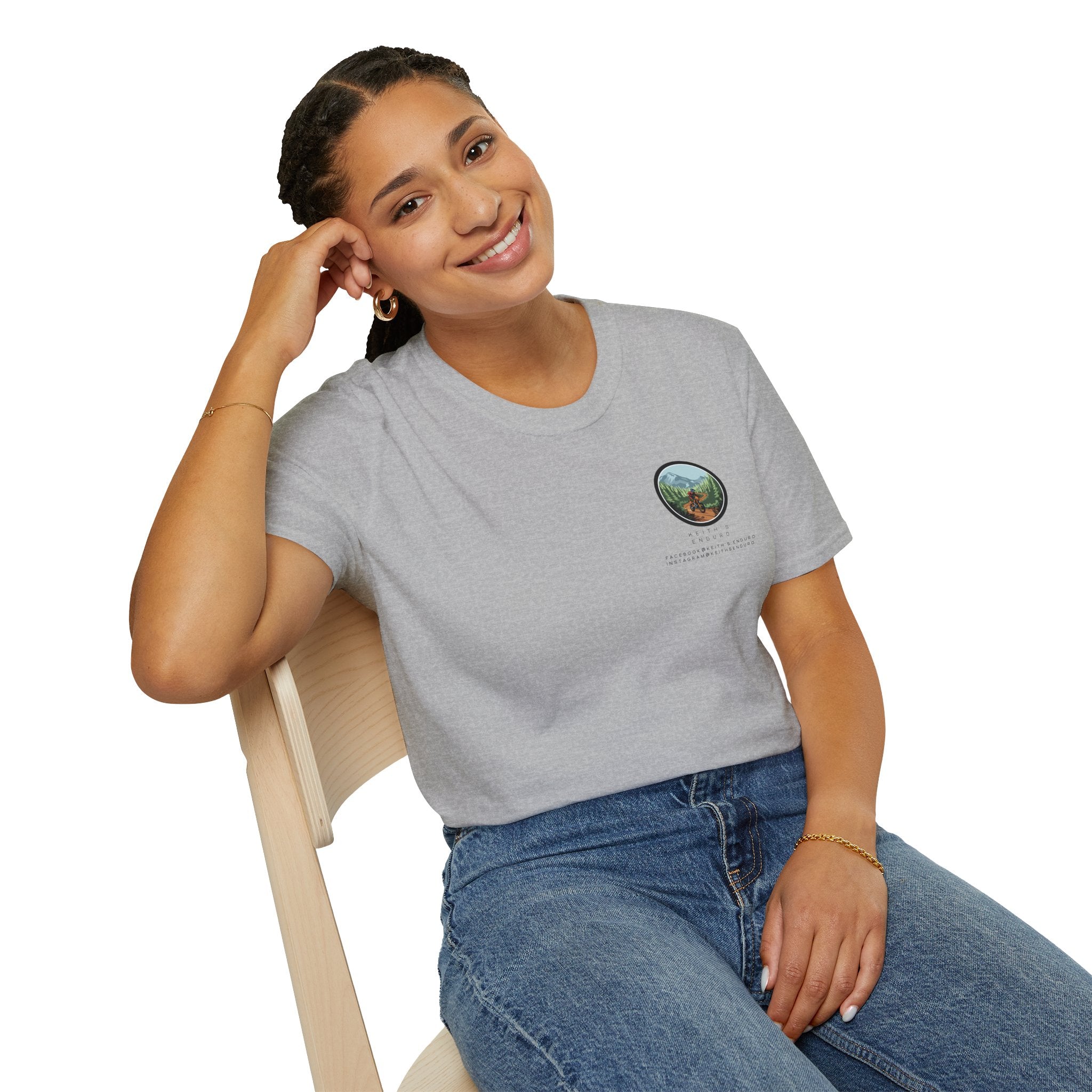 Women's T-Shirt — Trail Riding Design “Therapy on two wheels” | Casual Tee for Dirt Bike Lovers
