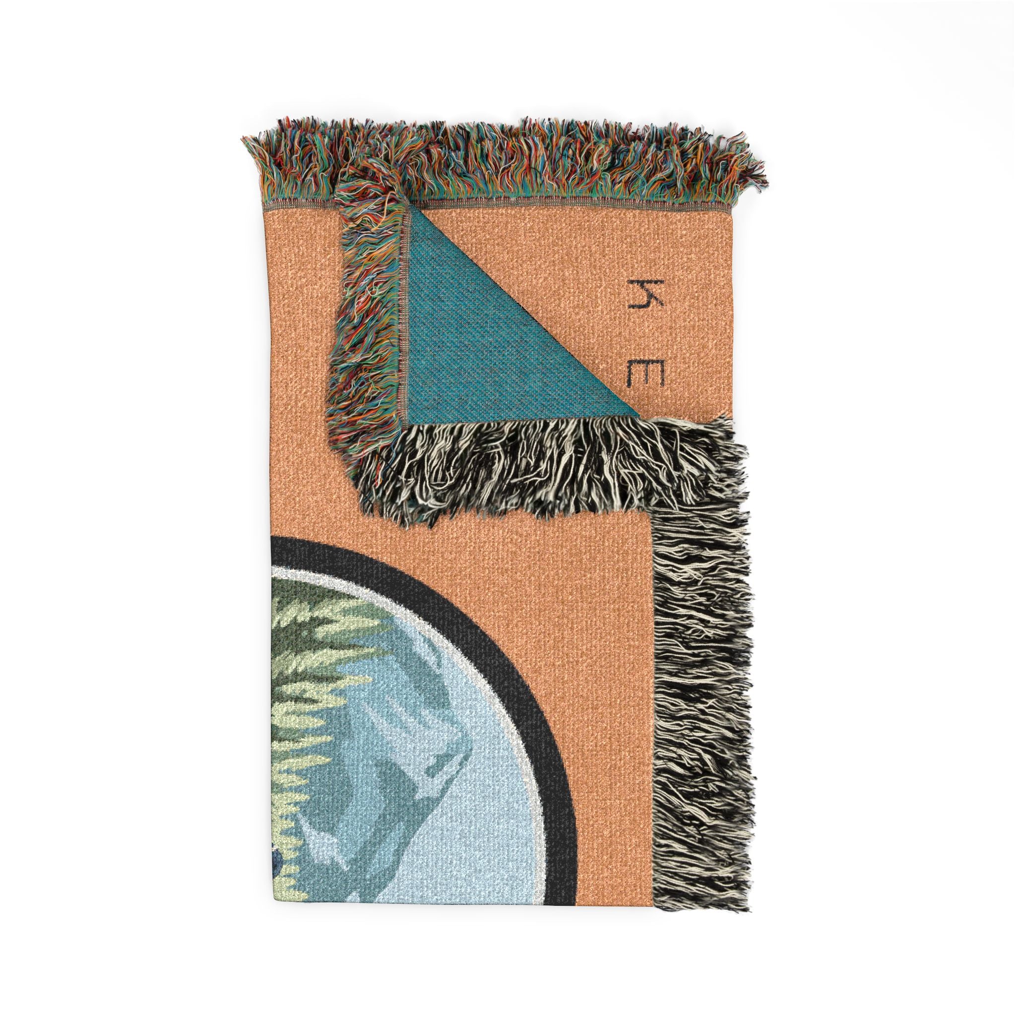 Woven Blanket —  Dirt Bike Camping Throw (Keith's Enduro)