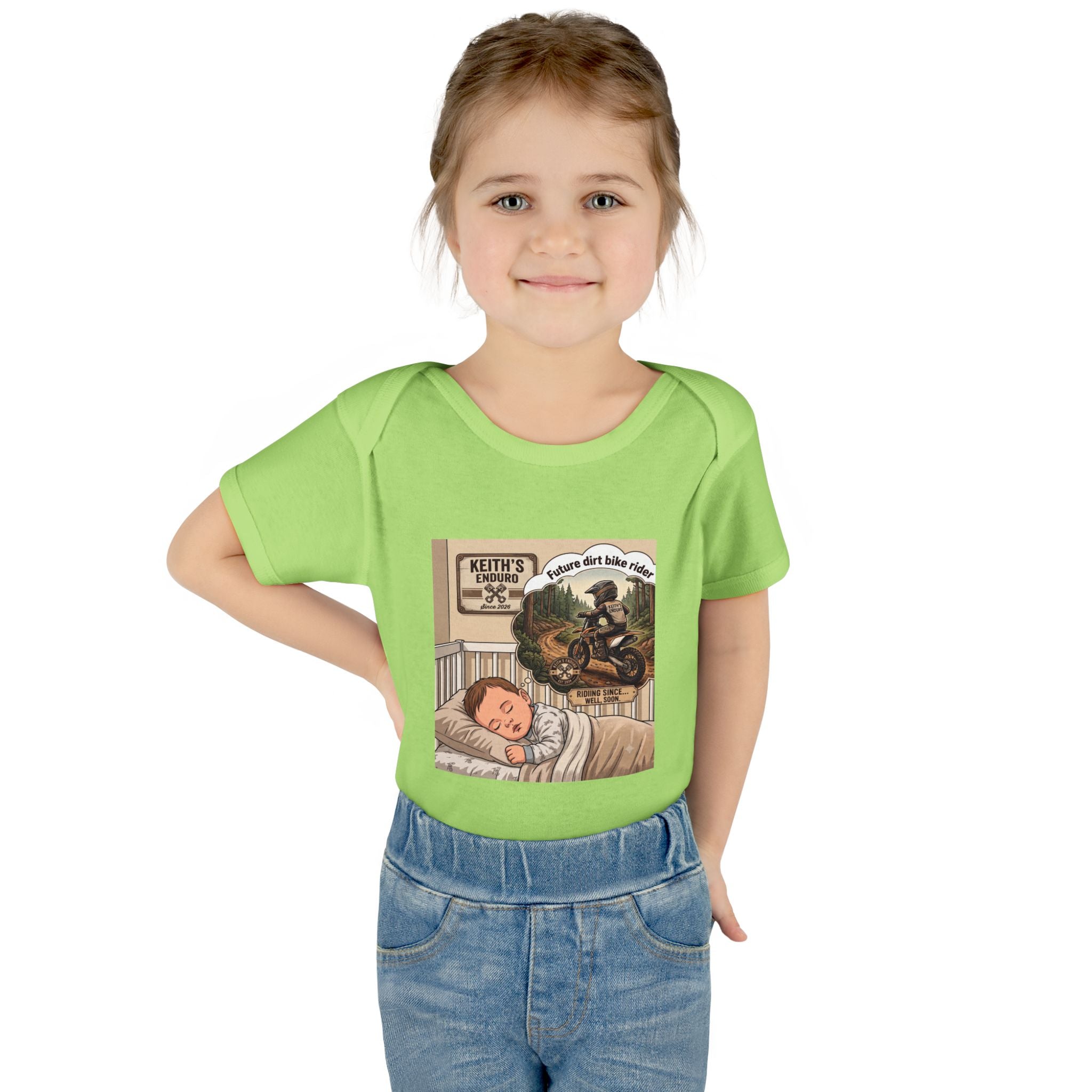 Baby Bodysuit - 'future dirt bike rider' Motorcycle Nursery Onesie