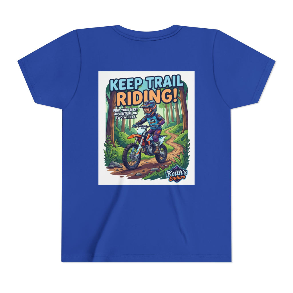 Kids Trail Riding T‑Shirt — "Keep Trail Riding!" Youth Dirt Bike Tee