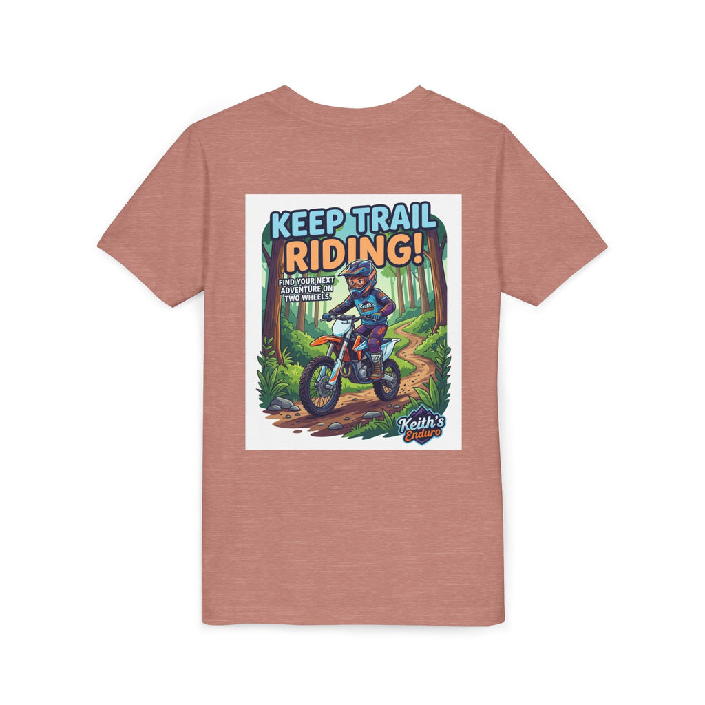 Kids Trail Riding T‑Shirt — "Keep Trail Riding!" Youth Dirt Bike Tee
