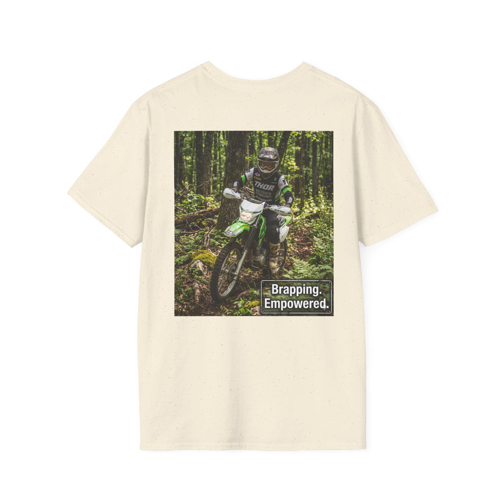 Women's Dirt Bike T‑Shirt — "Brapping Empowered" Graphic Tee