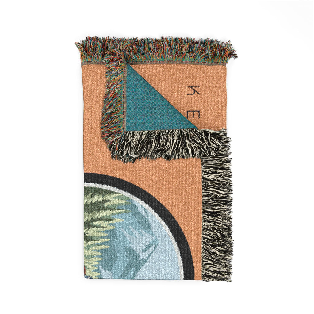 Woven Blanket —  Dirt Bike Camping Throw (Keith's Enduro)