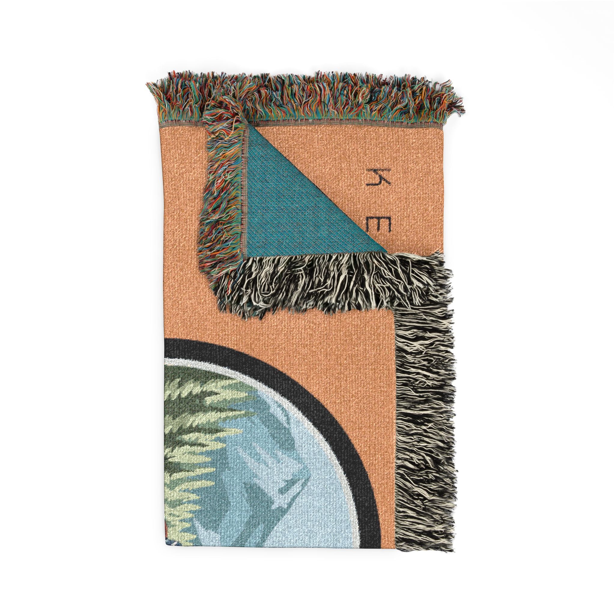Woven Blanket —  Dirt Bike Camping Throw (Keith's Enduro)