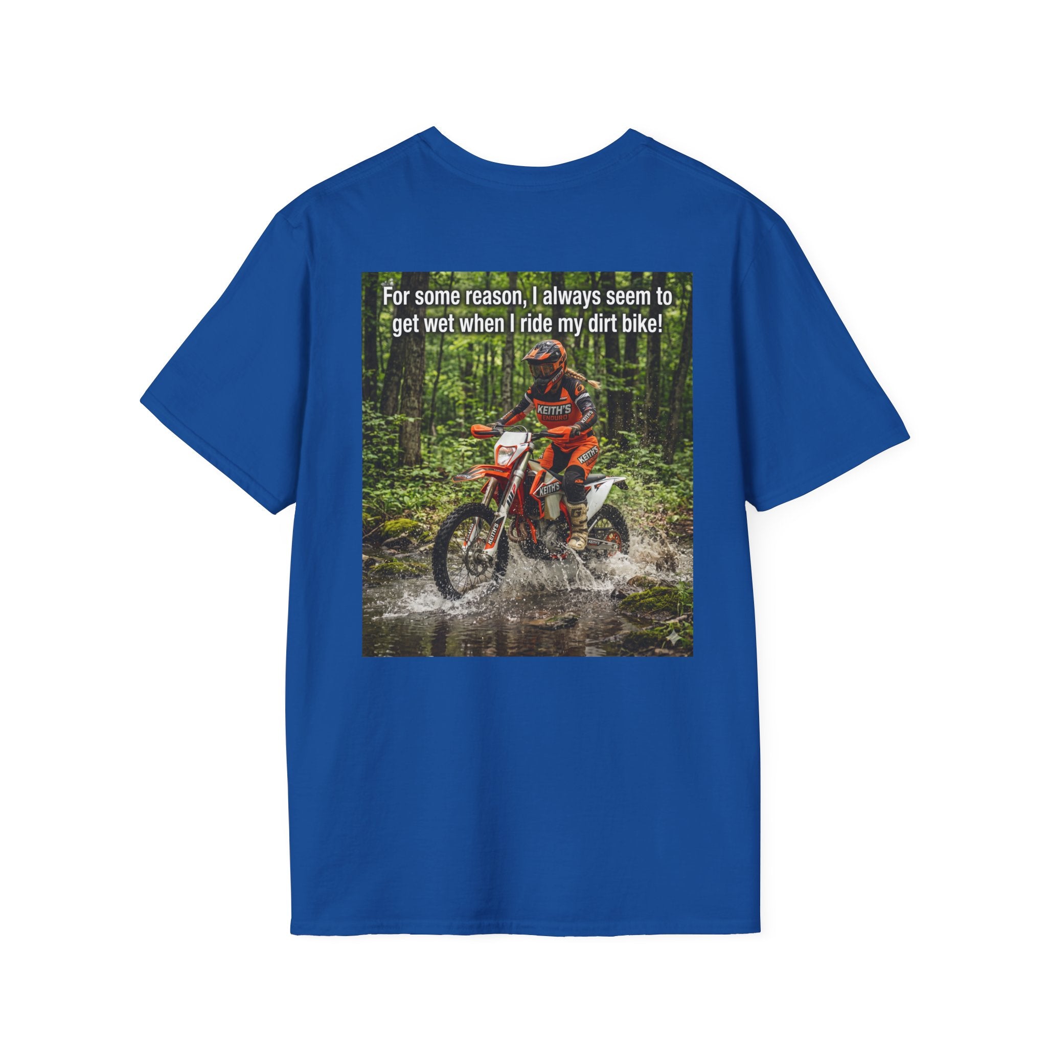 Womens T‑Shirt — "I get wet" Dirt Bike Graphic Tee
