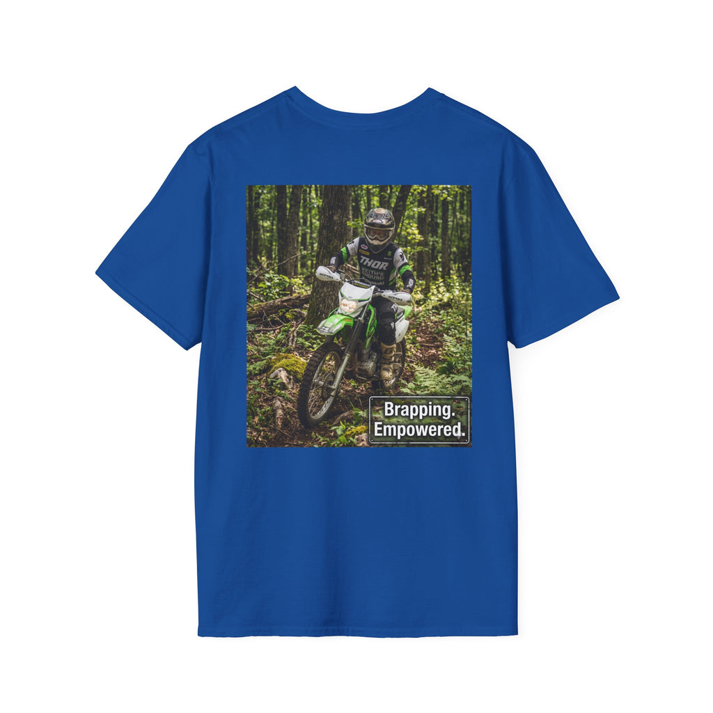 Women's Dirt Bike T‑Shirt — "Brapping Empowered" Graphic Tee