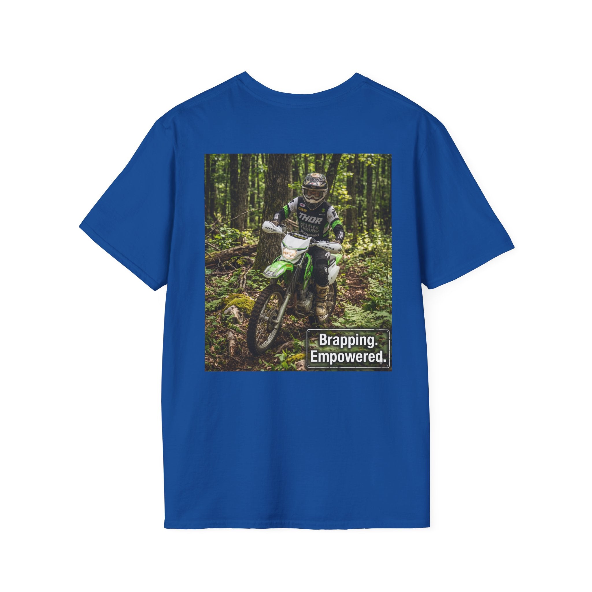 Women's Dirt Bike T‑Shirt — "Brapping Empowered" Graphic Tee