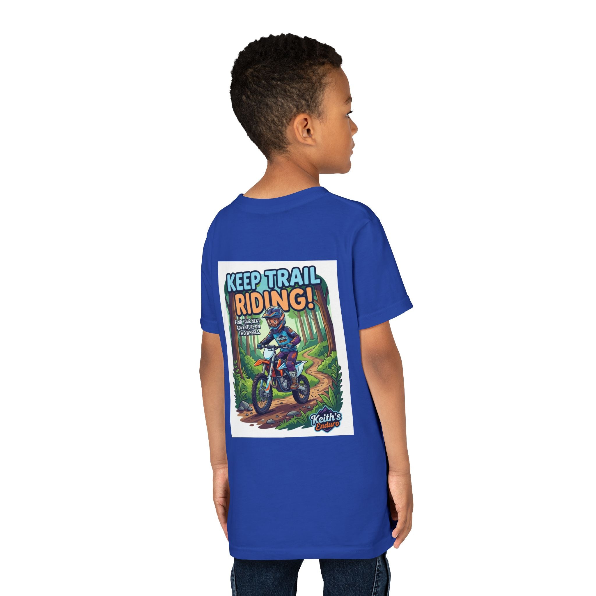 Kids Trail Riding T‑Shirt — "Keep Trail Riding!" Youth Dirt Bike Tee