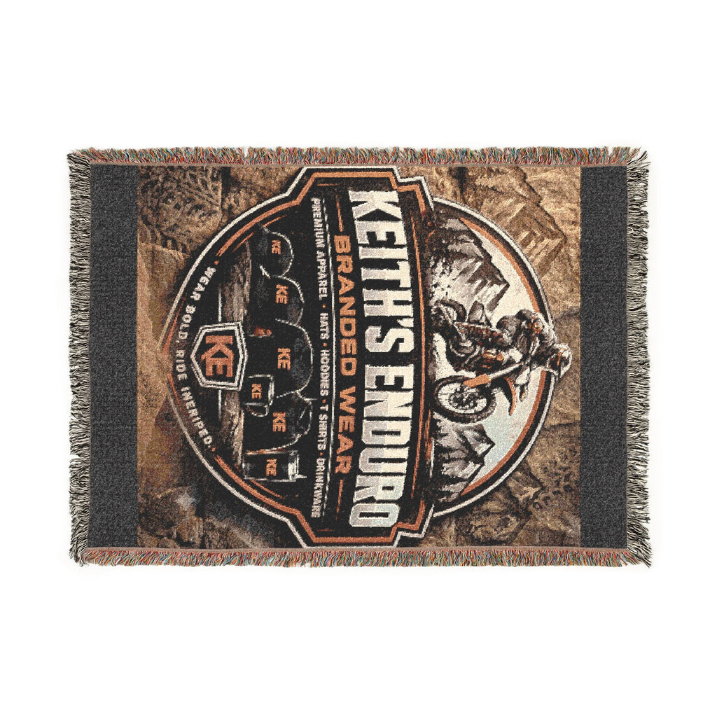 Personalized Memorial Woven Blanket — 'Keith's Enduro' Tribute Throw