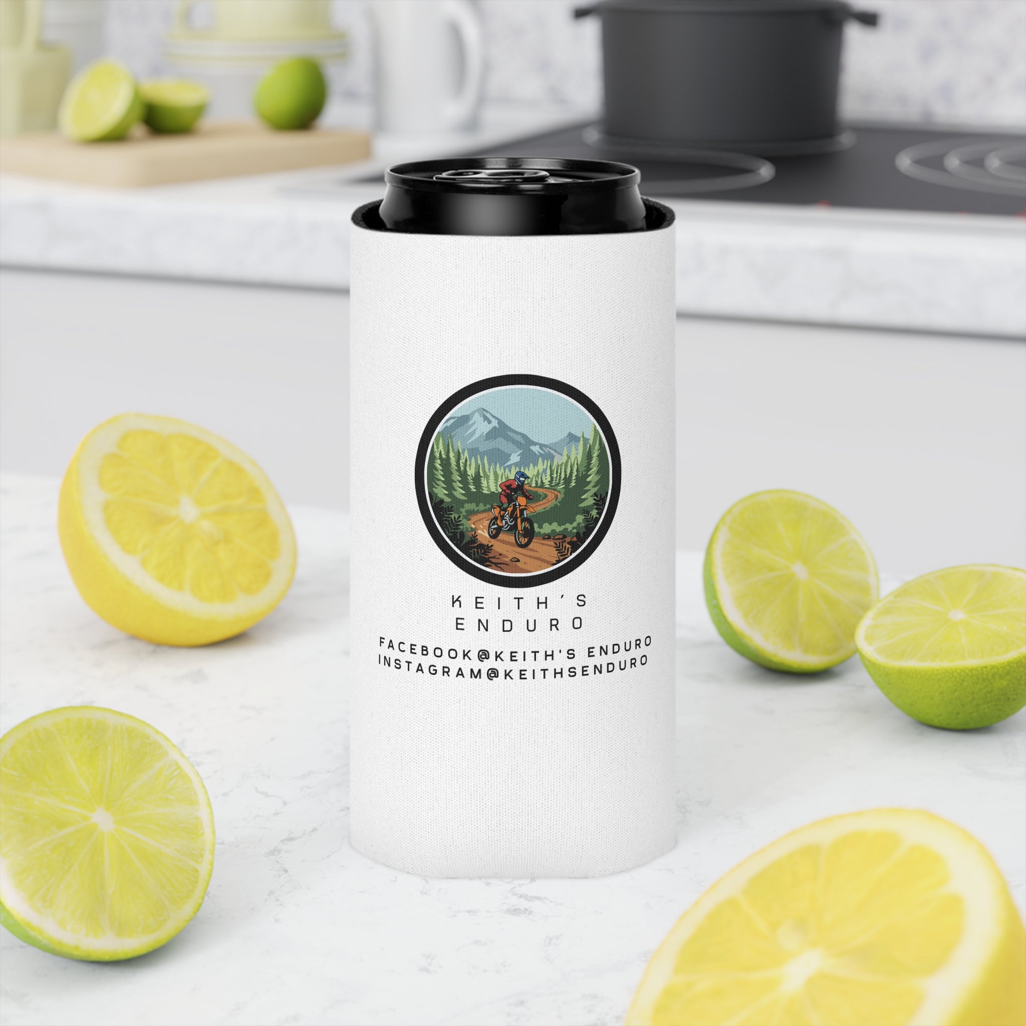 Can Cooler — Keith's Enduro Dirt Biking Beer Koozie