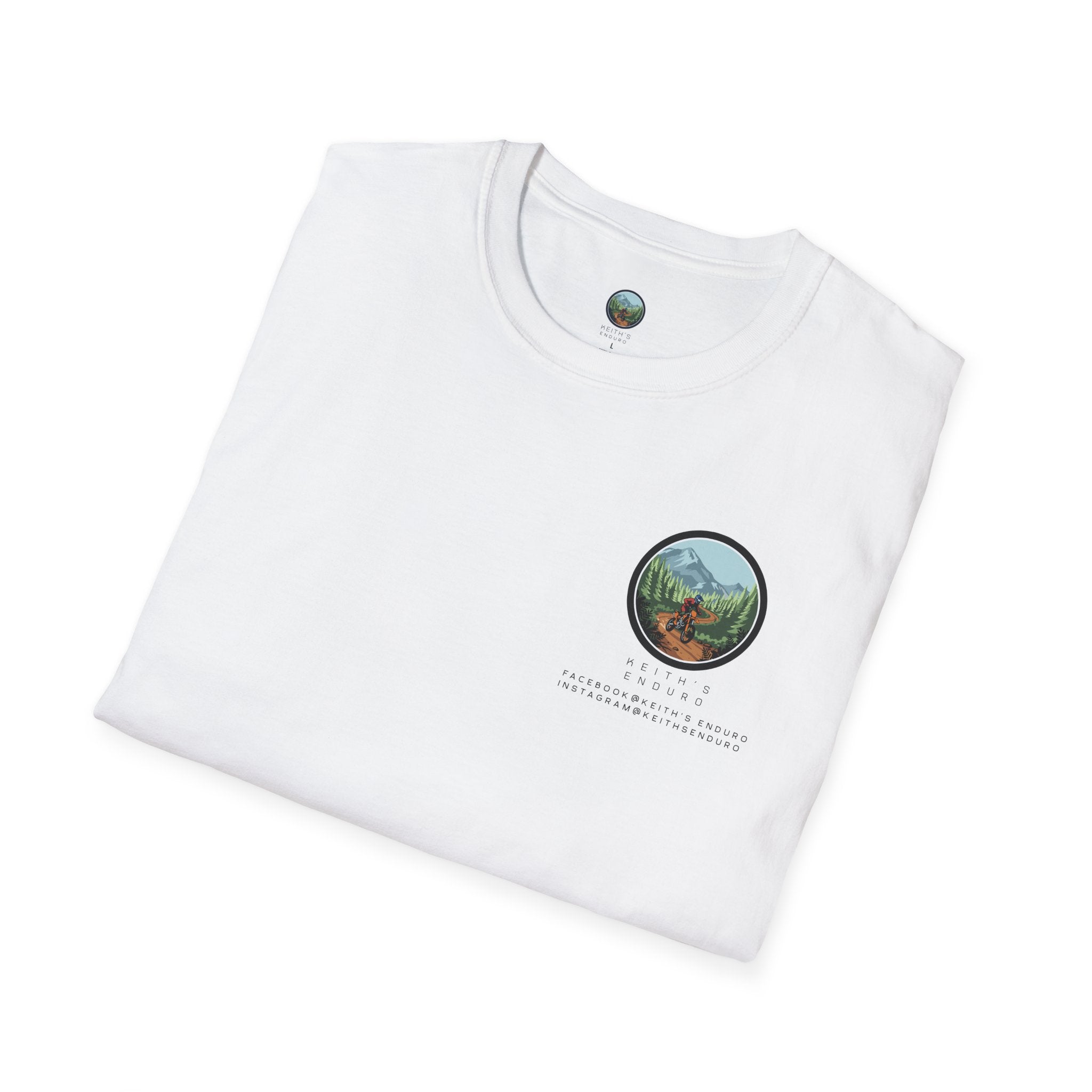 Motorcycle Dirt Bike Adventure T-Shirt — “The best rides are with your friends” Forest Dirt Bike Tee