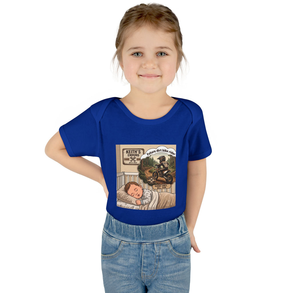 Baby Bodysuit - 'future dirt bike rider' Motorcycle Nursery Onesie