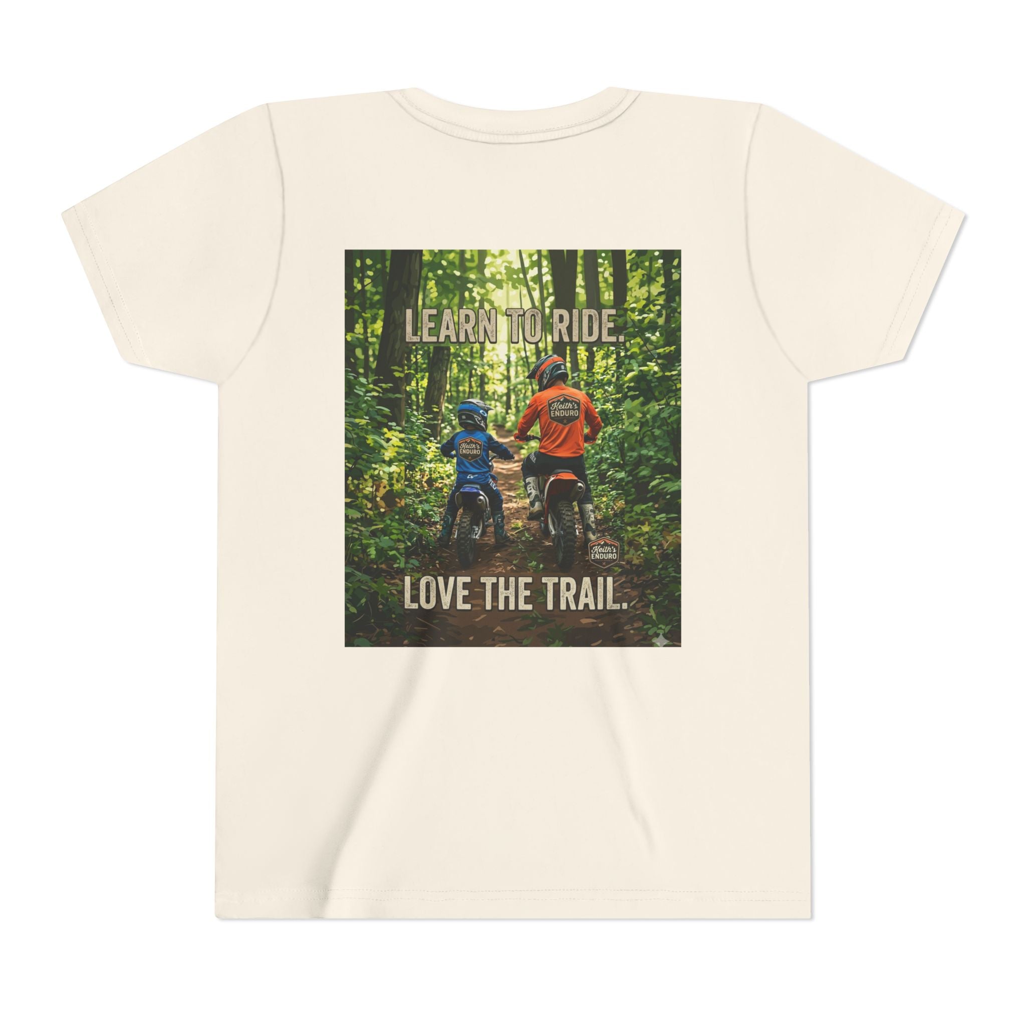 Youth Trail Dirt Biking Tee — "Learn to Ride, Love the Trail"