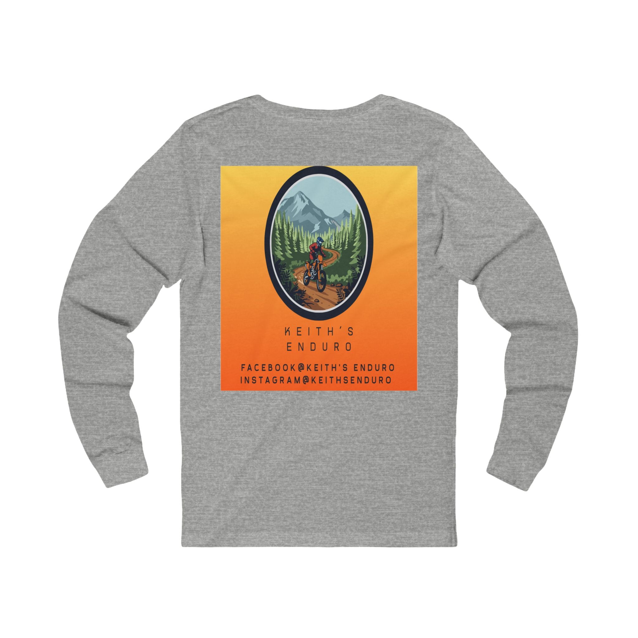 Dirt Biking Long Sleeve Tee — 'Keith's Enduro' Logo Trail Shirt