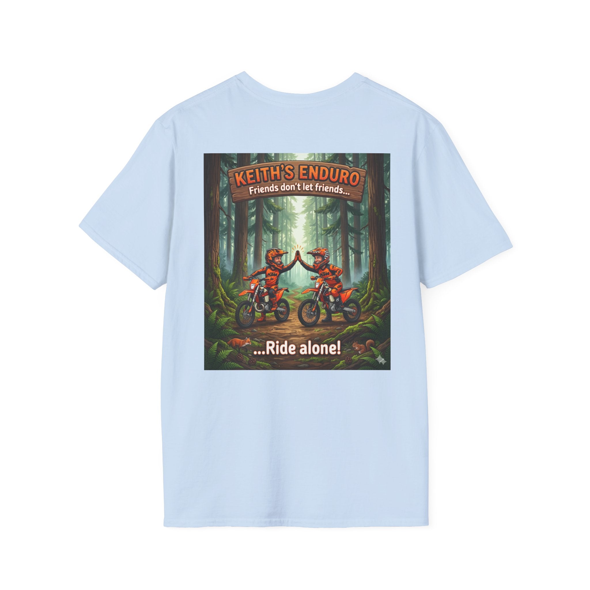 Dirt Bike T-Shirt — Cartoon "friends"  Graphic Tee