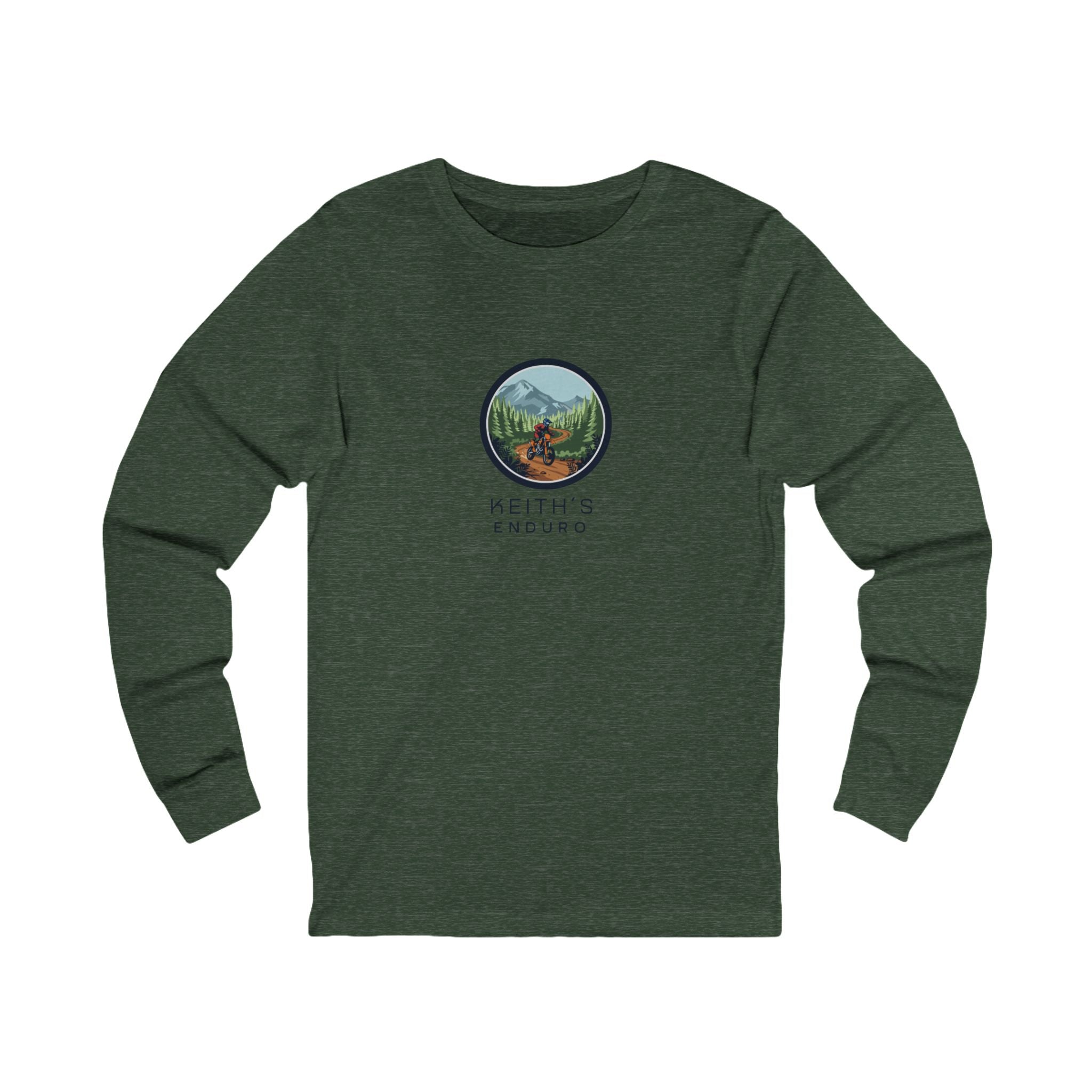 Dirt Biking Long Sleeve Tee — 'Keith's Enduro' Logo Trail Shirt