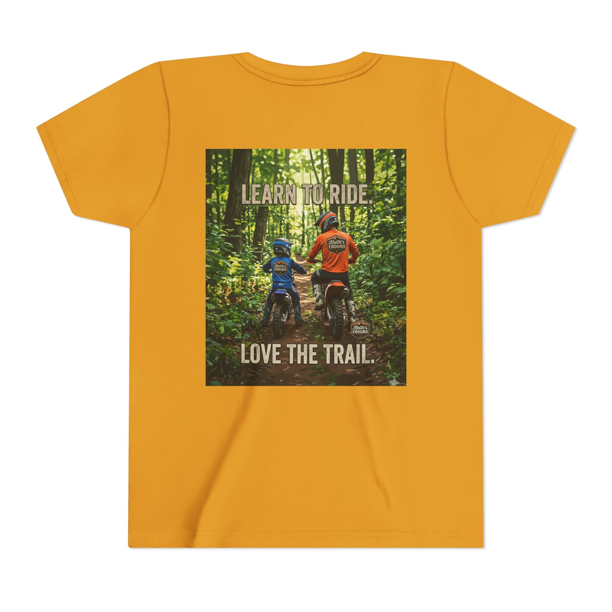 Youth Trail Dirt Biking Tee — "Learn to Ride, Love the Trail"