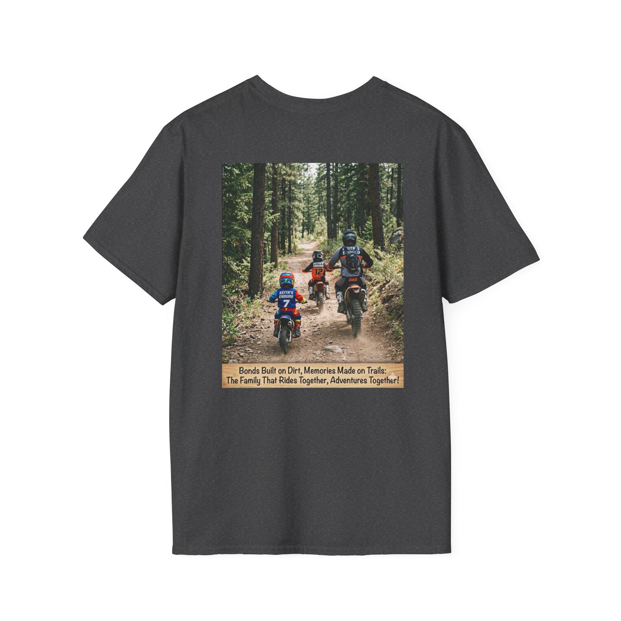 Family Trail Riding T-Shirt — "The Family That Rides Together" Motorcycle Dirt Bike Tee