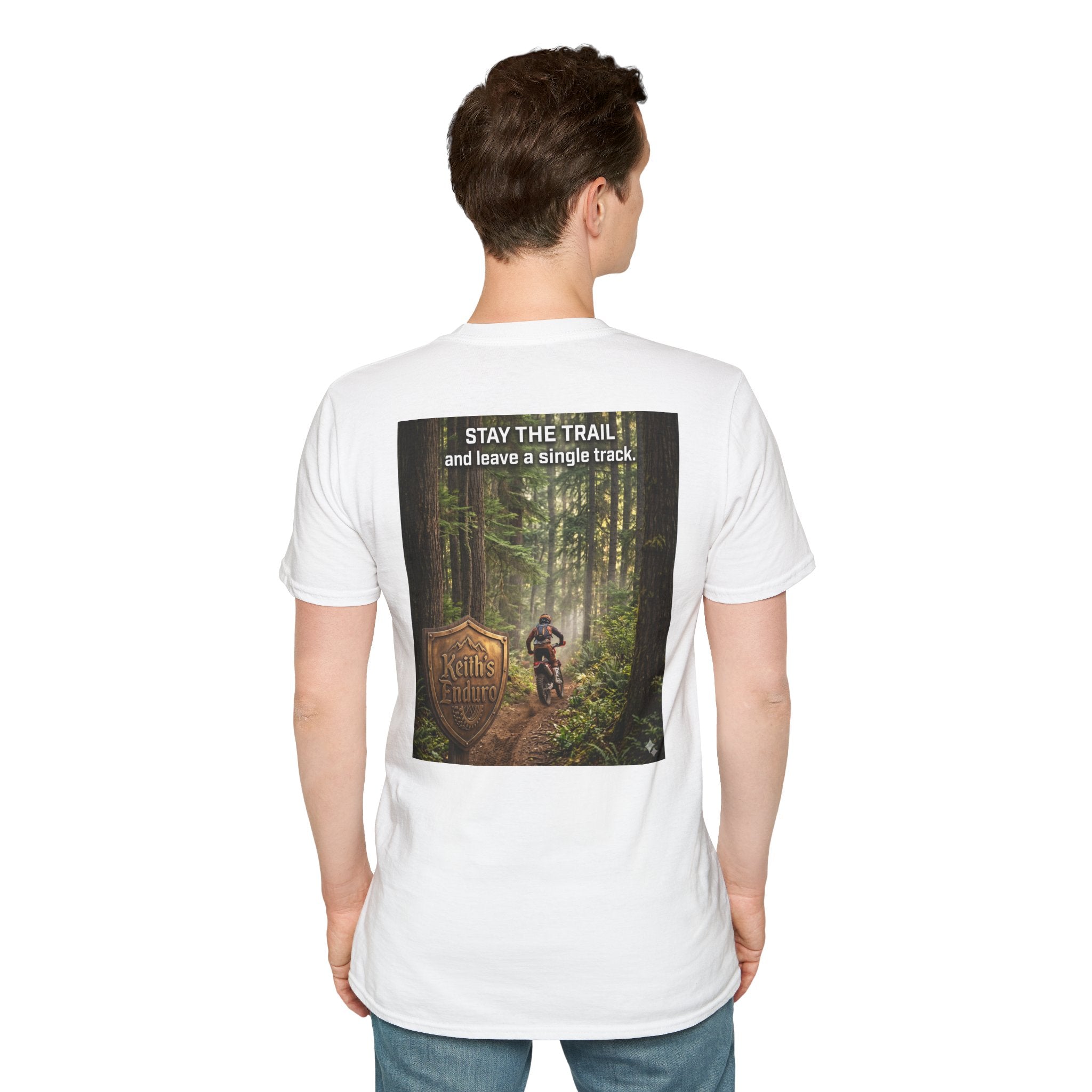 Dirt bike Tee "Stay the trail" comfort Tee