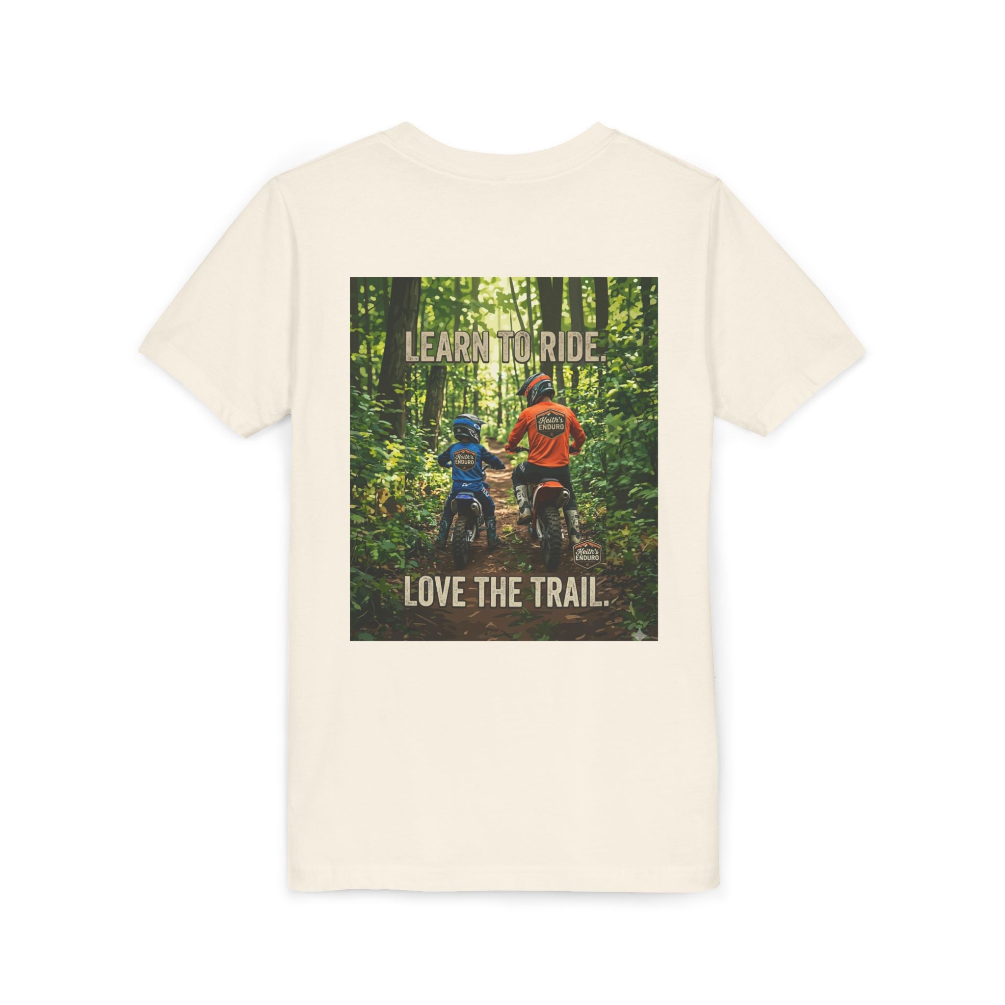 Youth Trail Dirt Biking Tee — "Learn to Ride, Love the Trail"