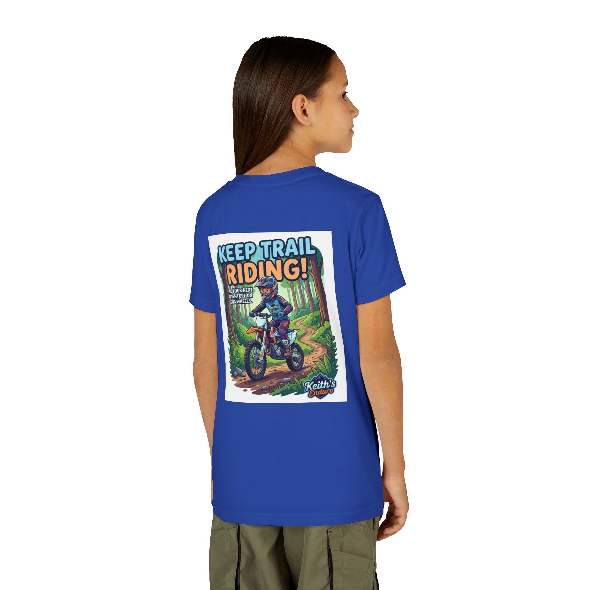 Kids Trail Riding T‑Shirt — "Keep Trail Riding!" Youth Dirt Bike Tee
